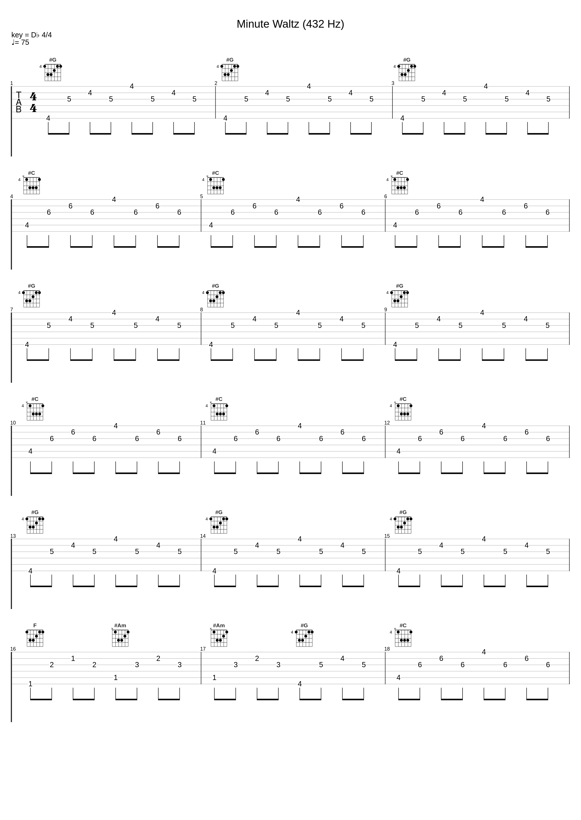 Minute Waltz (432 Hz)_Frédéric Chopin_1