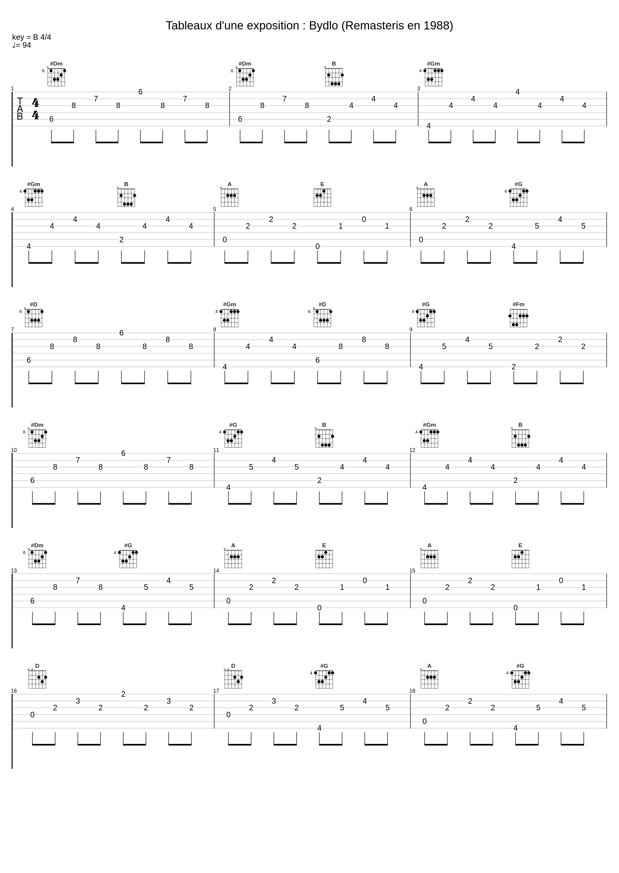 Tableaux d'une exposition : Bydlo (Remasteris en 1988)_Alexis Weissenberg,Alban Berg_1