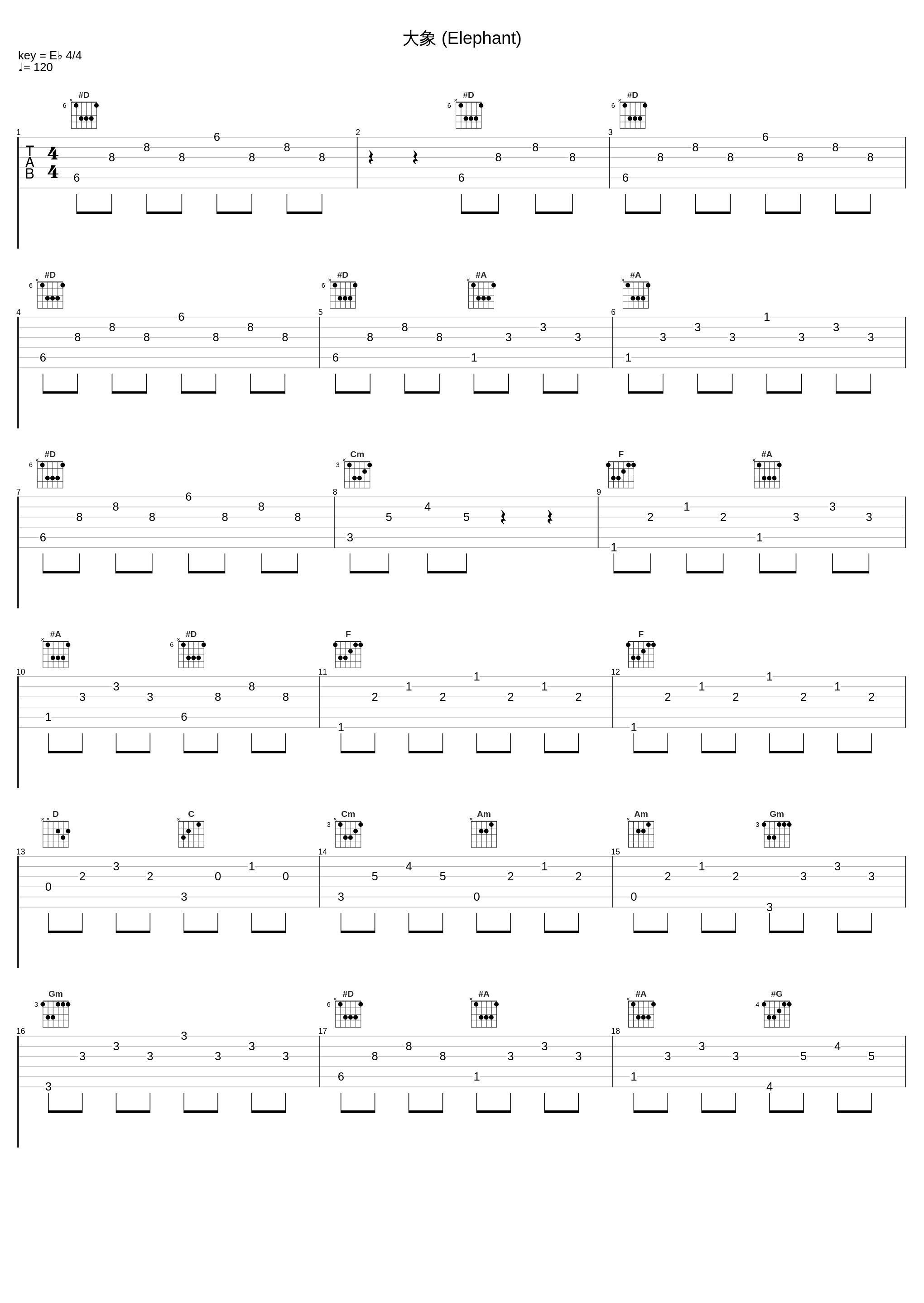 大象 (Elephant)_Camille Saint-Saëns_1