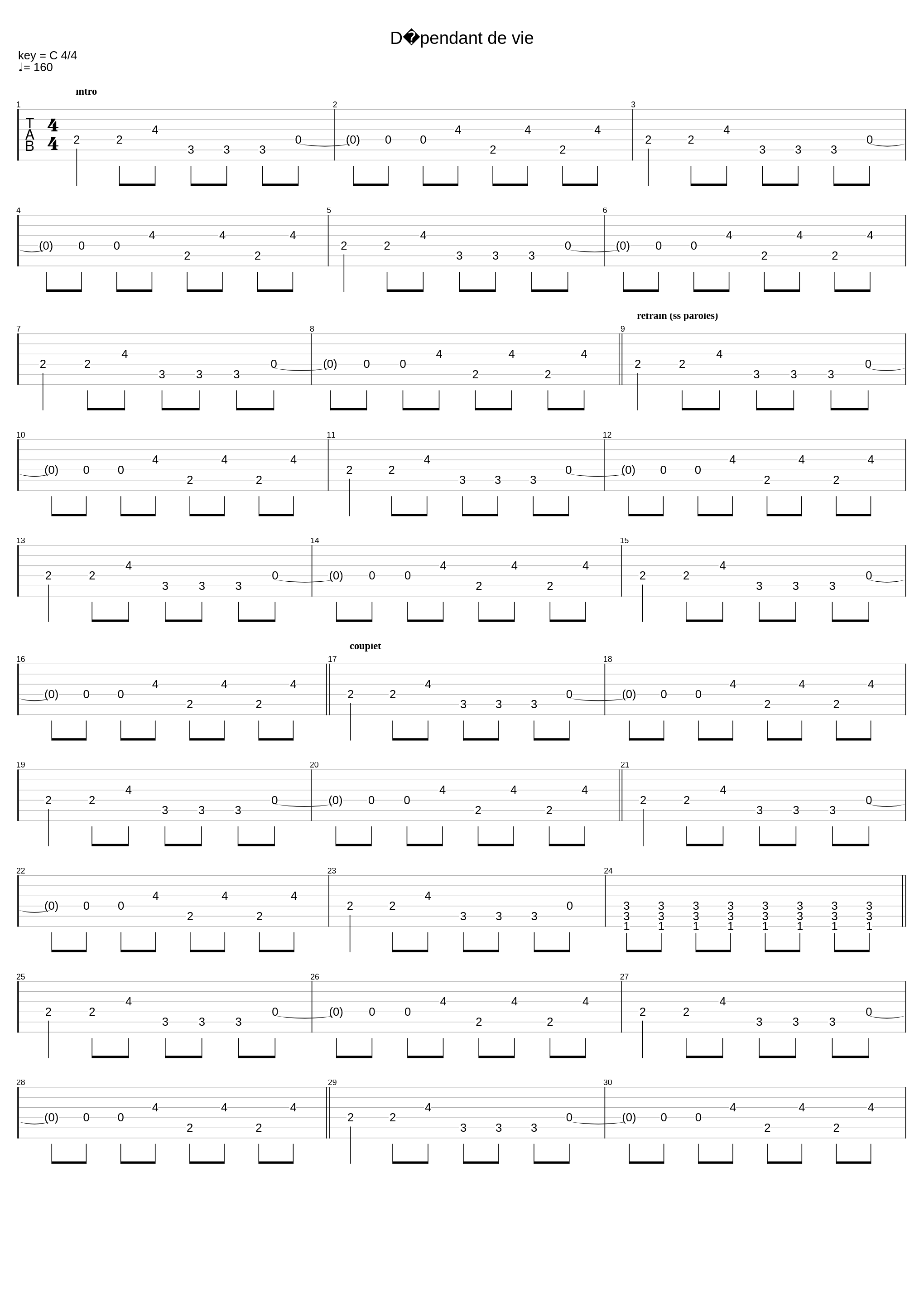 Dpendant De Vie_Sons Of The Rock_1