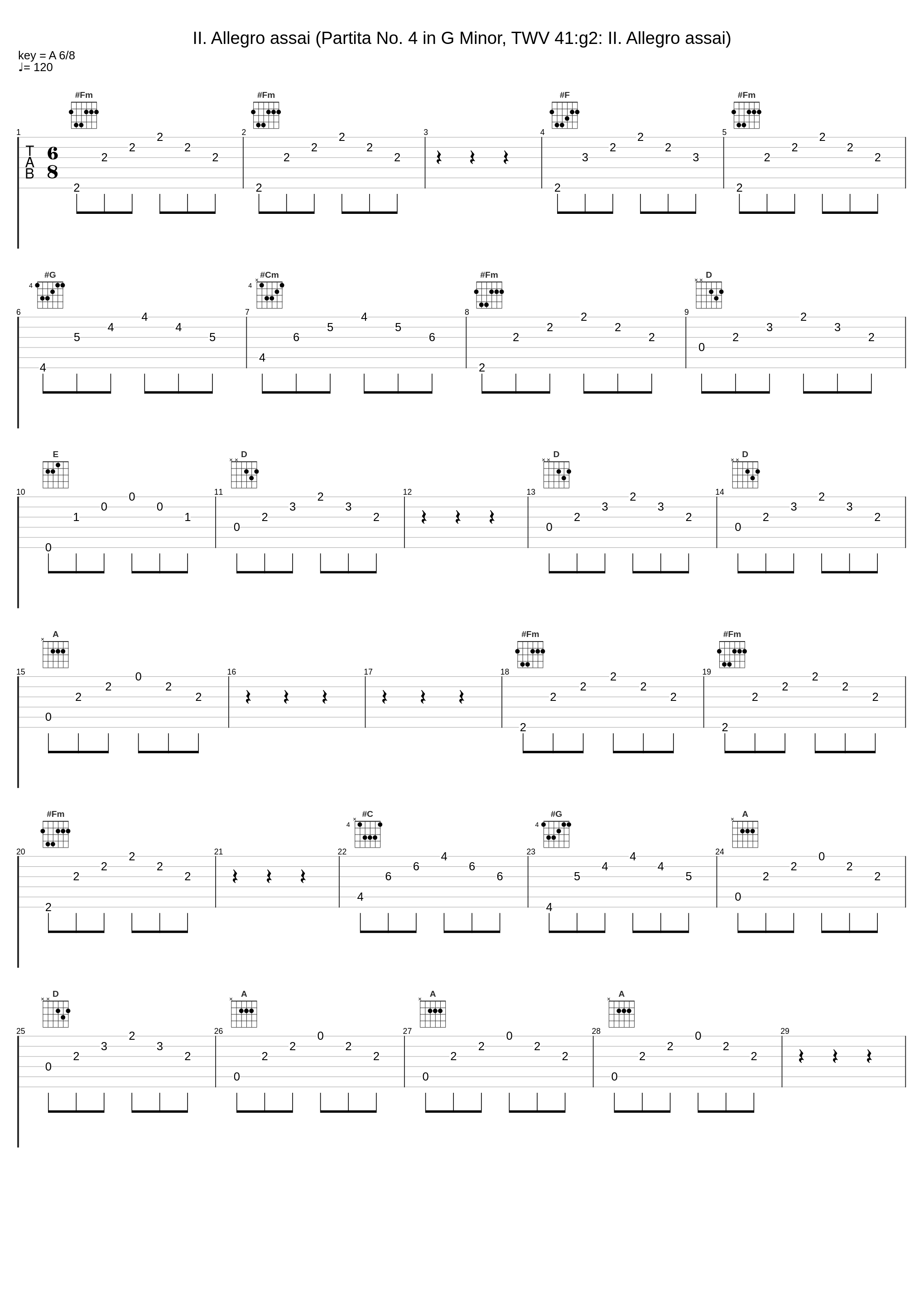 II. Allegro assai (Partita No. 4 in G Minor, TWV 41:g2: II. Allegro assai)_Manuel Tomadin,Manuel Staropoli_1