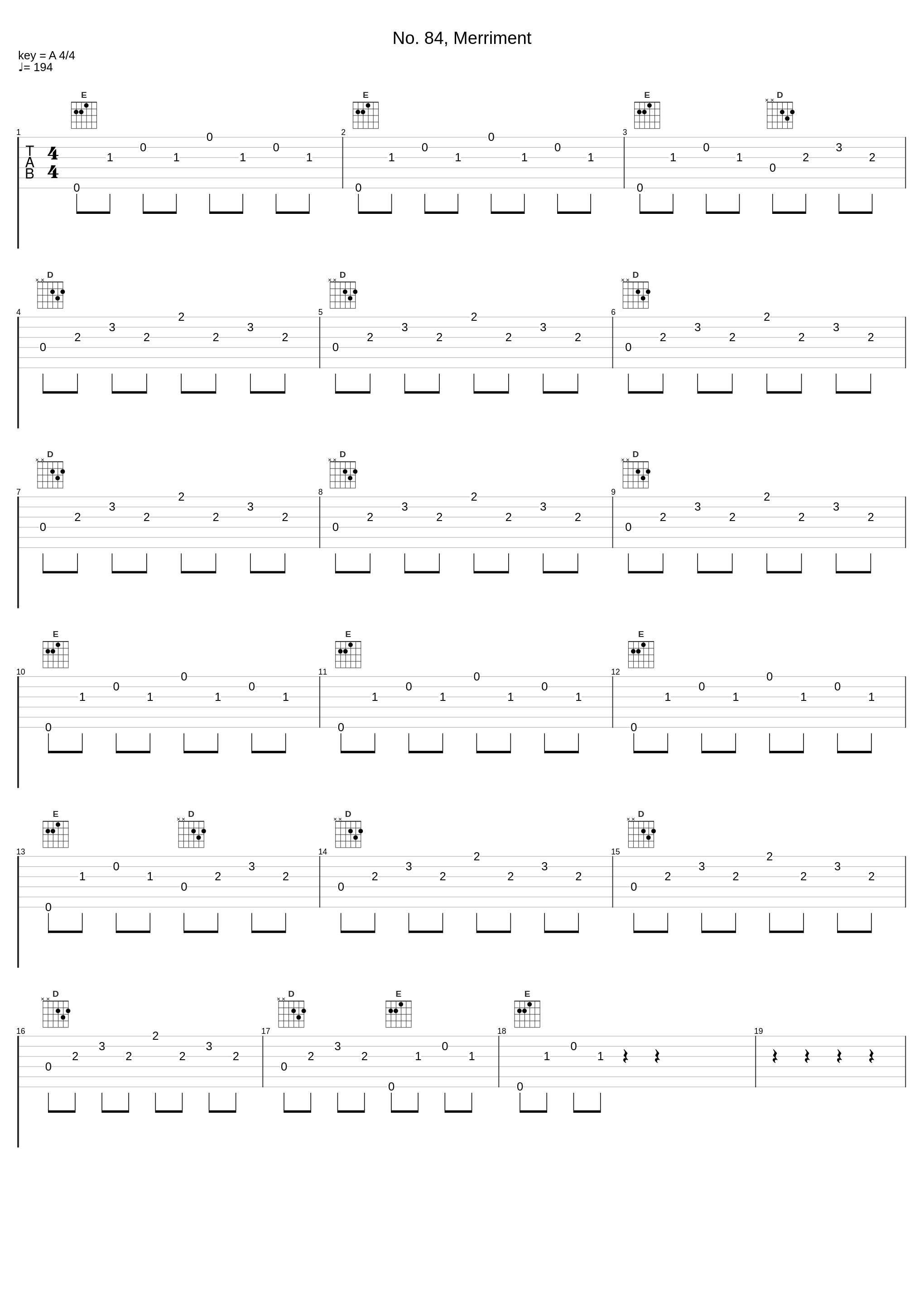 No. 84, Merriment_György Sándor,Béla Bartók_1