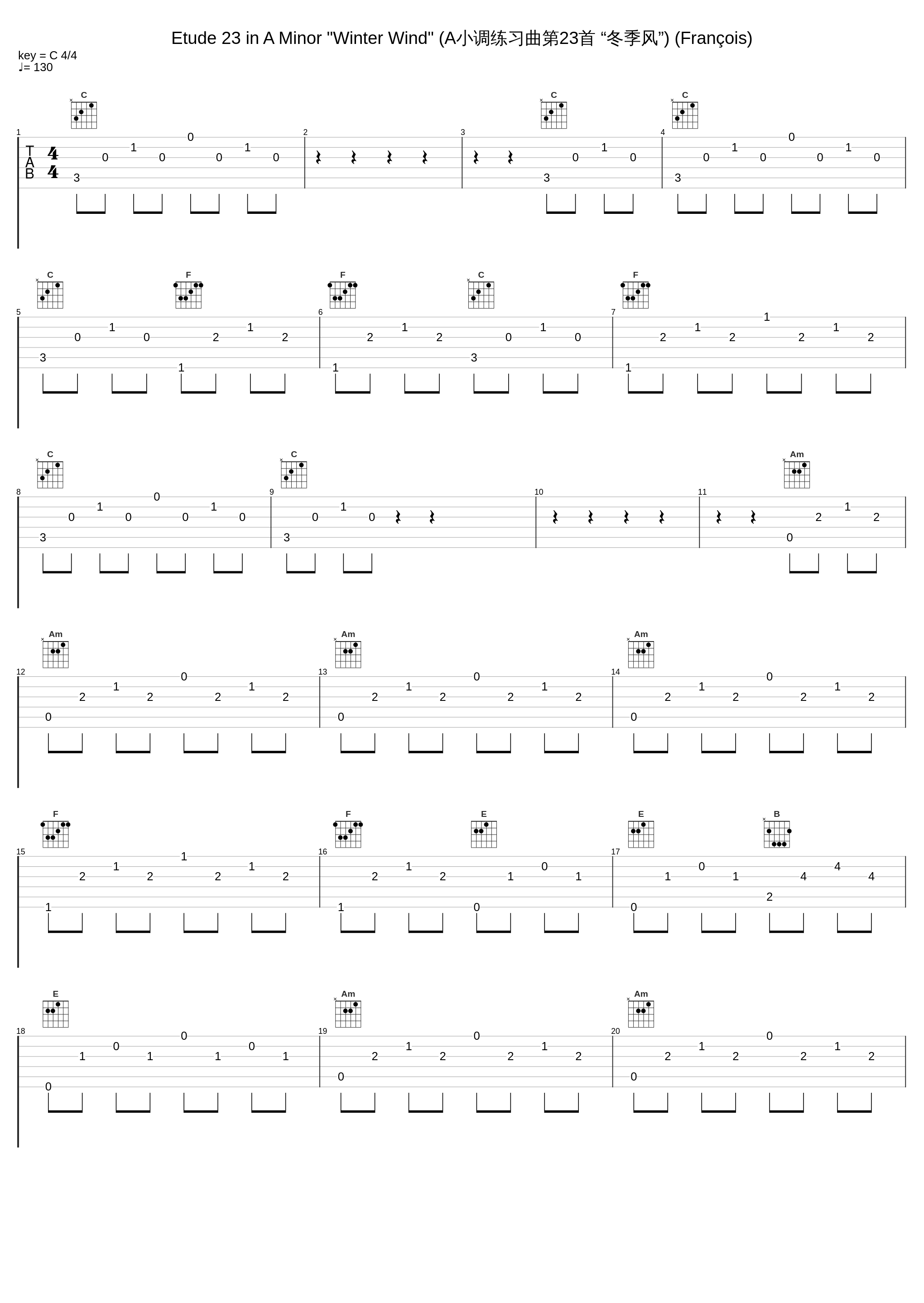 Etude 23 in A Minor "Winter Wind" (A小调练习曲第23首 “冬季风”) (François)_Samson François_1