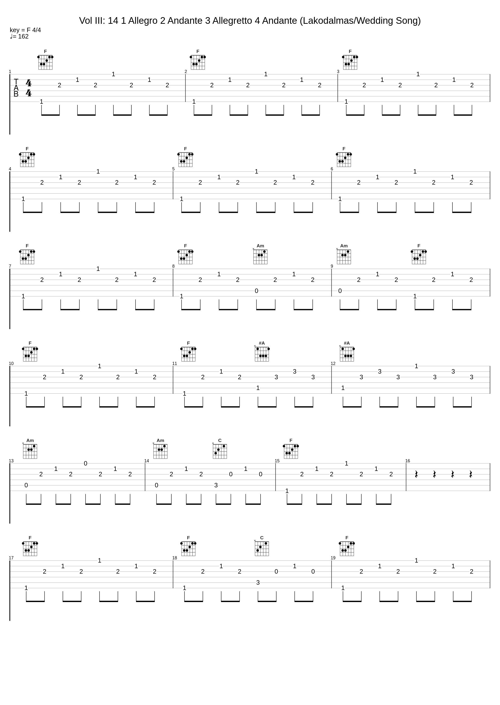 Vol III: 14 1 Allegro 2 Andante 3 Allegretto 4 Andante (Lakodalmas/Wedding Song)_Zoltán Kocsis_1