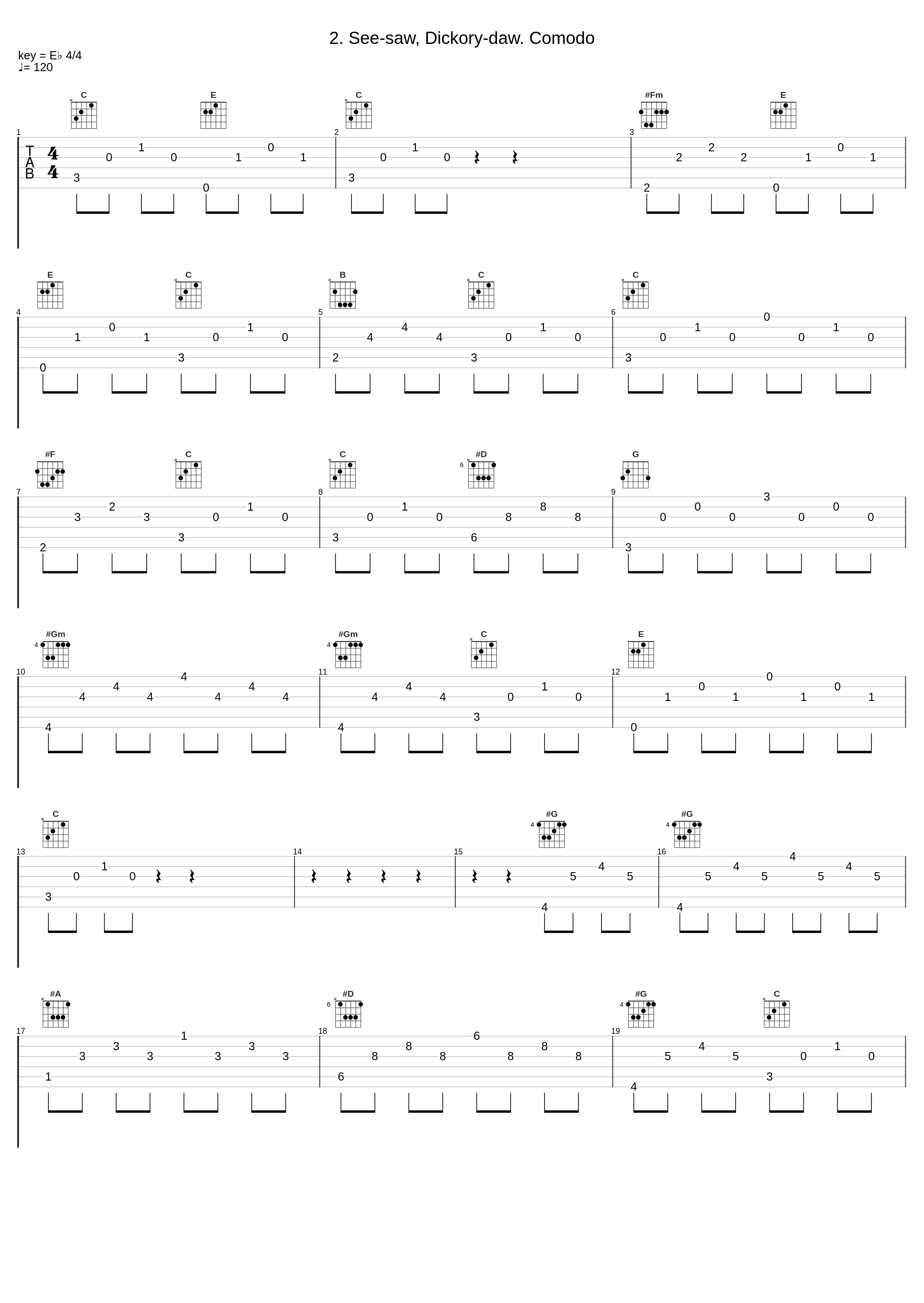 2. See-saw, Dickory-daw. Comodo_György Sándor,Béla Bartók_1