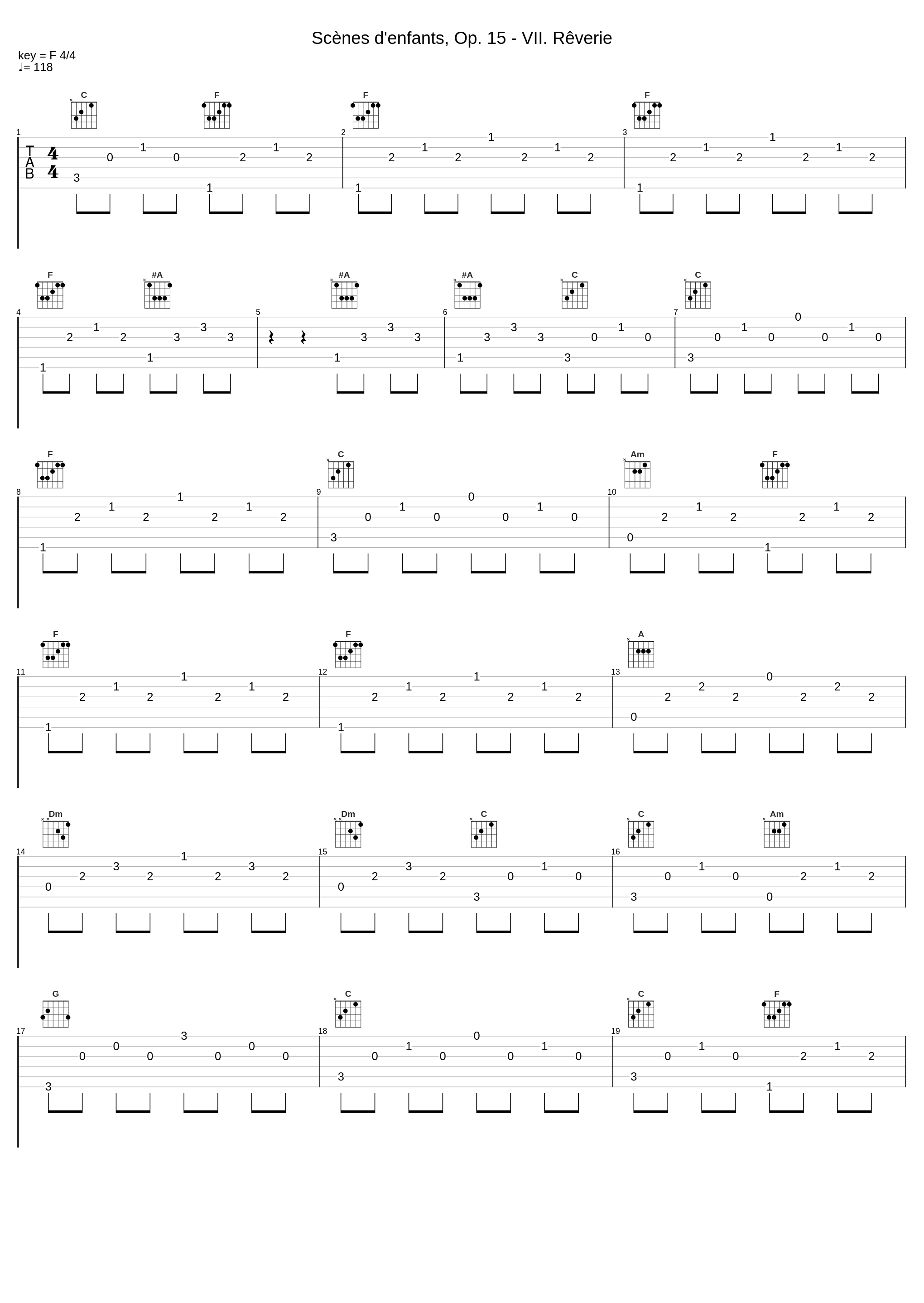 Scènes d'enfants, Op. 15 - VII. Rêverie_Robert Schumann_1