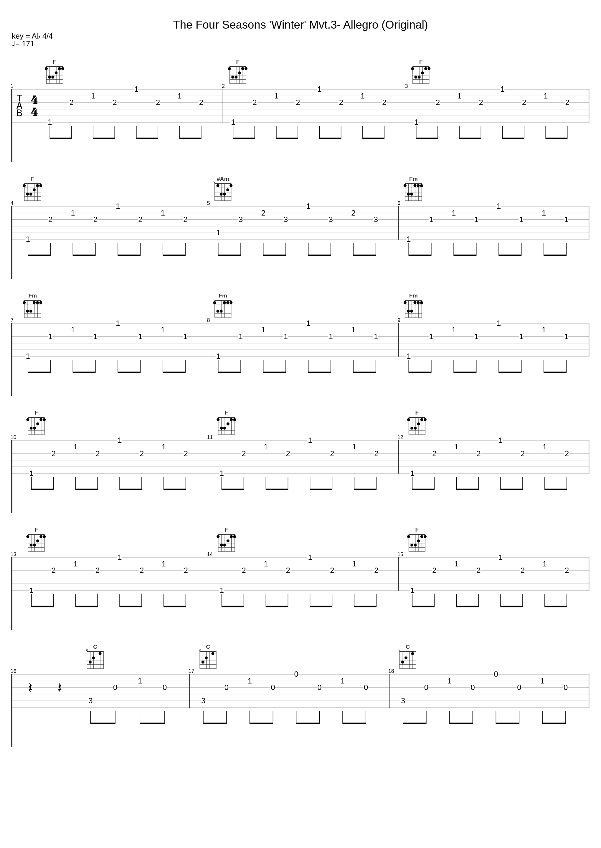 The Four Seasons 'Winter' Mvt.3- Allegro (Original)_Antonio Vivaldi_1