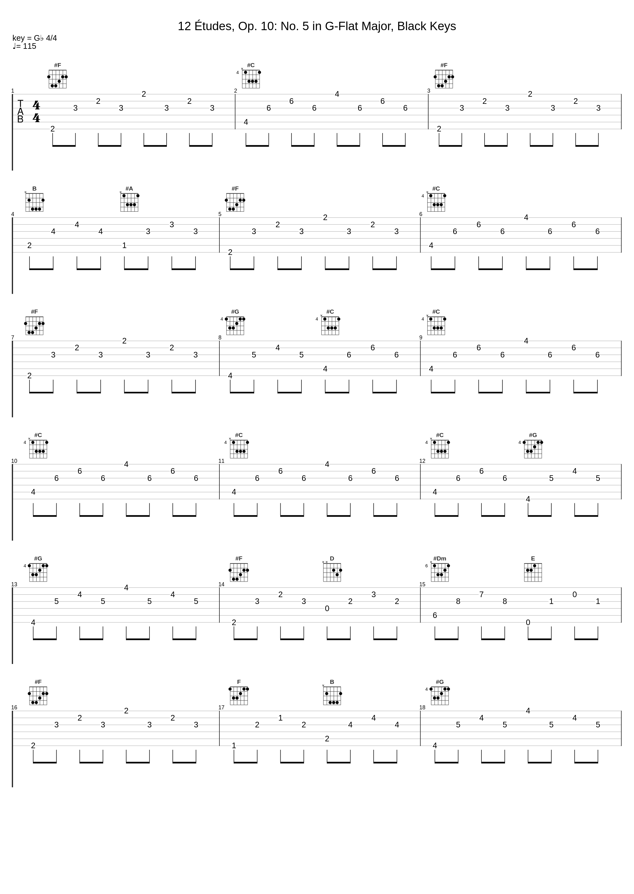 12 Études, Op. 10: No. 5 in G-Flat Major, Black Keys_Pietro Soraci_1