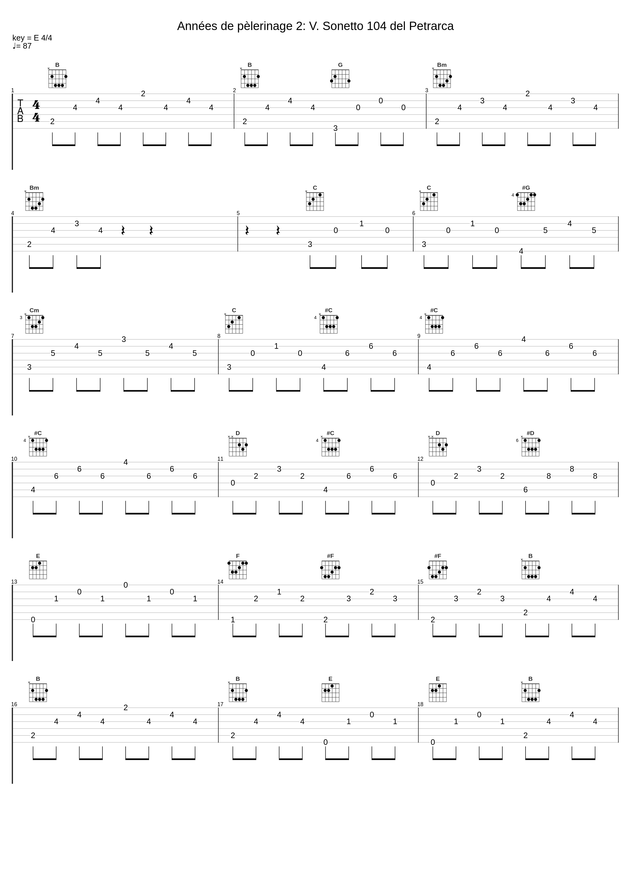 Années de pèlerinage 2: V. Sonetto 104 del Petrarca_Daniel Grimwood,Franz Liszt_1