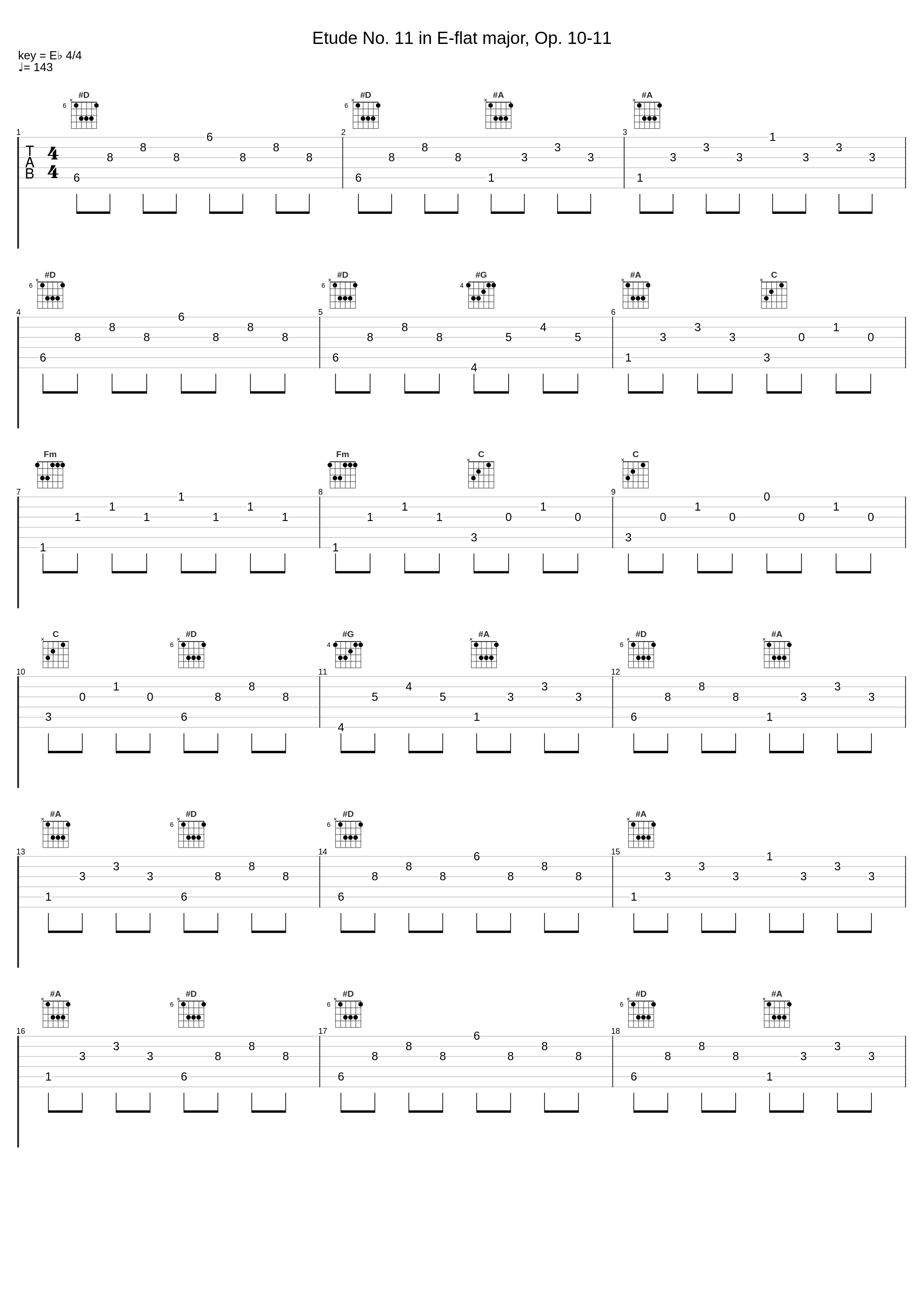 Etude No. 11 in E-flat major, Op. 10-11_Christoph Karlmann,Frédéric Chopin_1