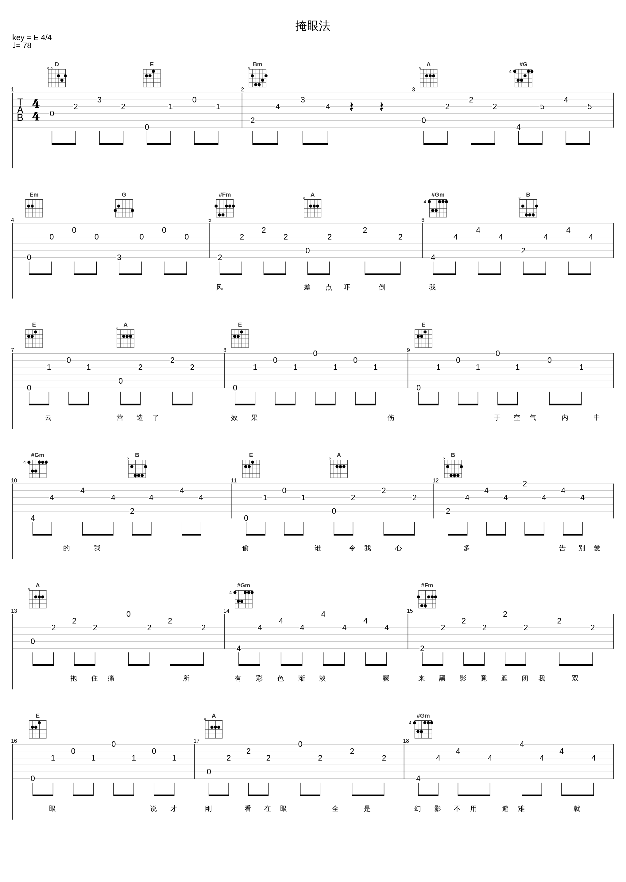 掩眼法_杨千嬅_1