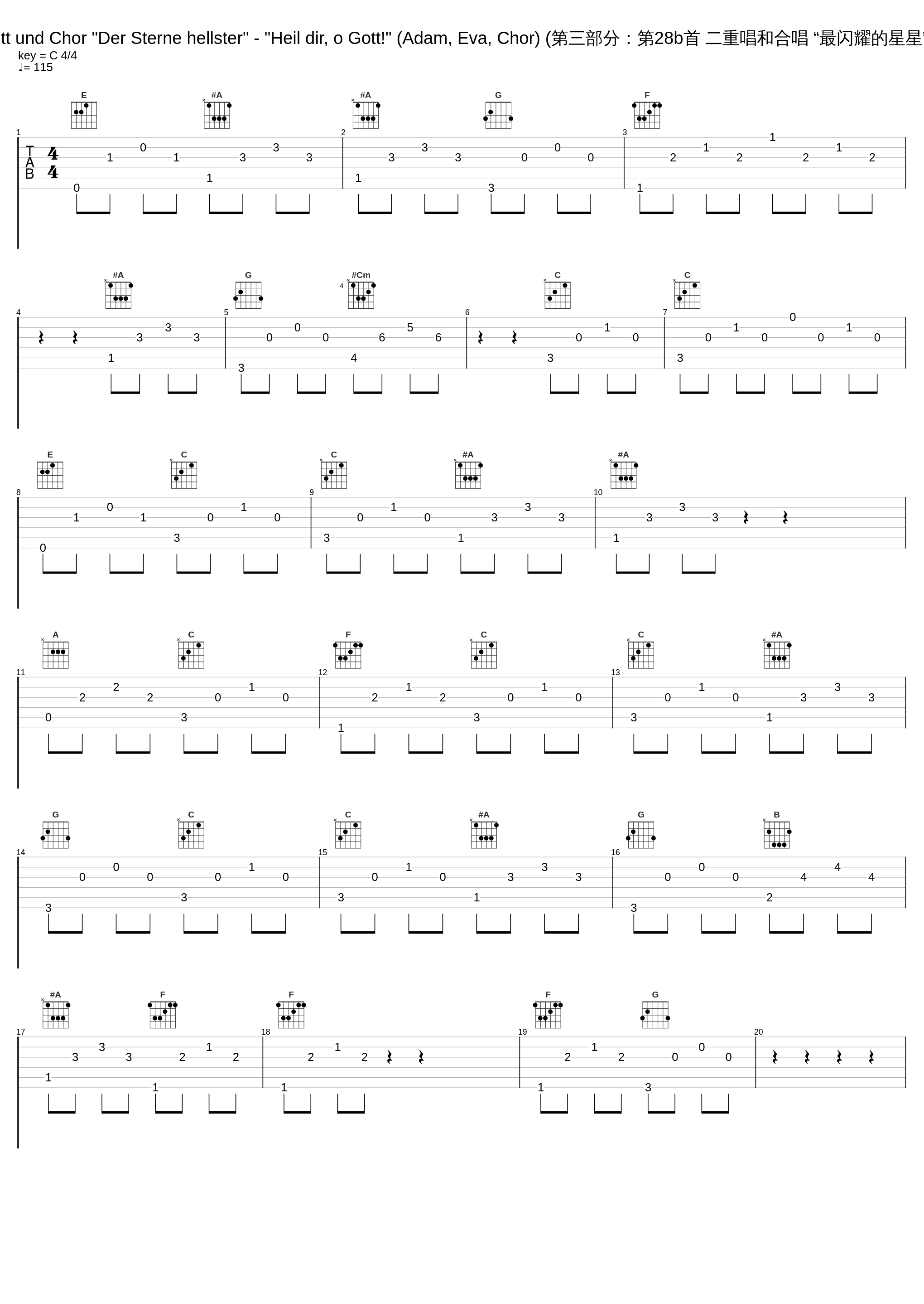 Part III:No. 28b, Duett und Chor "Der Sterne hellster" - "Heil dir, o Gott!" (Adam, Eva, Chor) (第三部分：第28b首 二重唱和合唱 “最闪耀的星星” - “哦，伟大的主！”)_Bruno Weil,Tafelmusik,Tölzer Knabenchor,Ann Monoyios,Harry van der Kamp,Joseph Haydn_1