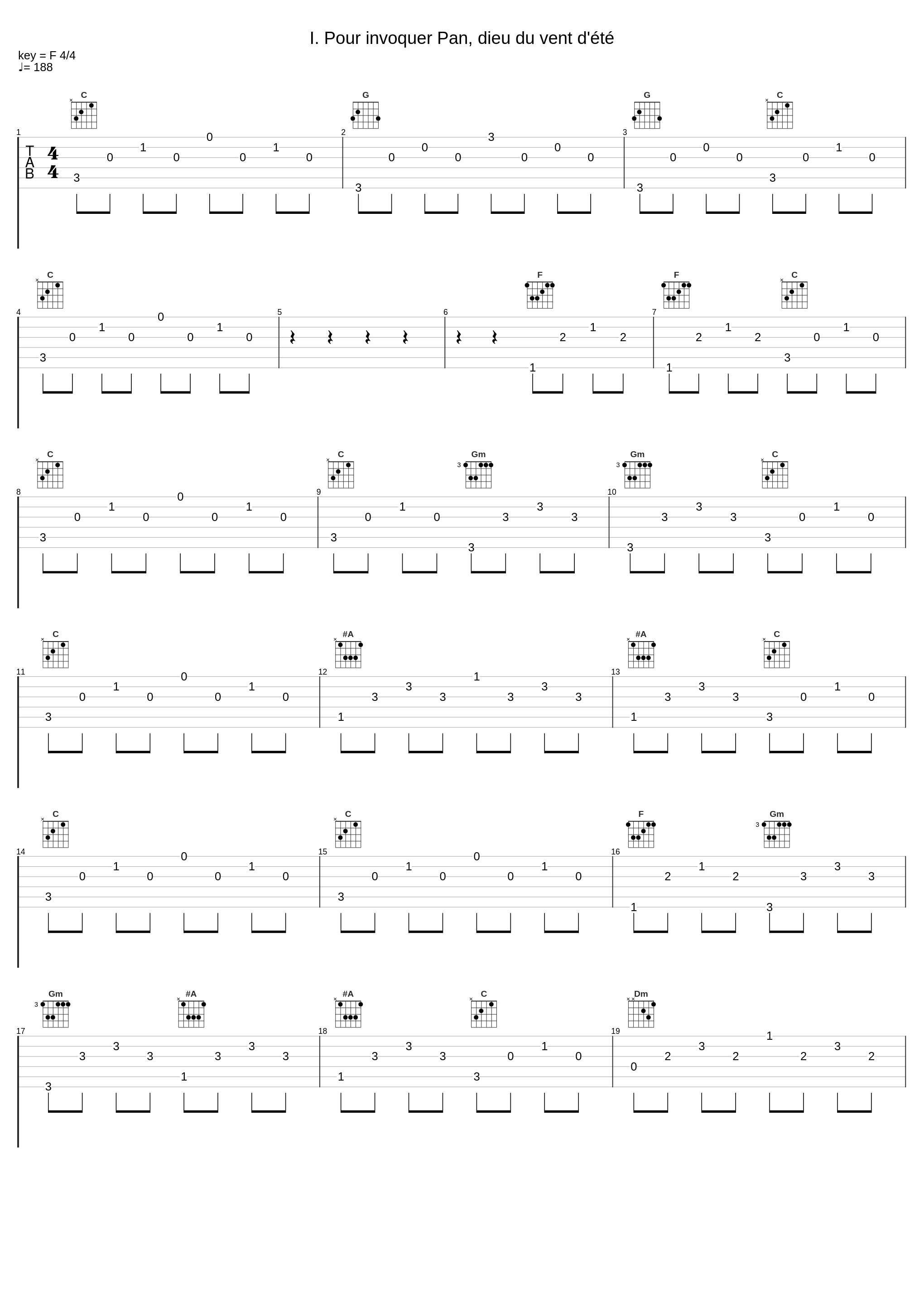 I. Pour invoquer Pan, dieu du vent d'été_Yves Charpentier,Bruno Belthoise,Achille-Claude Debussy_1