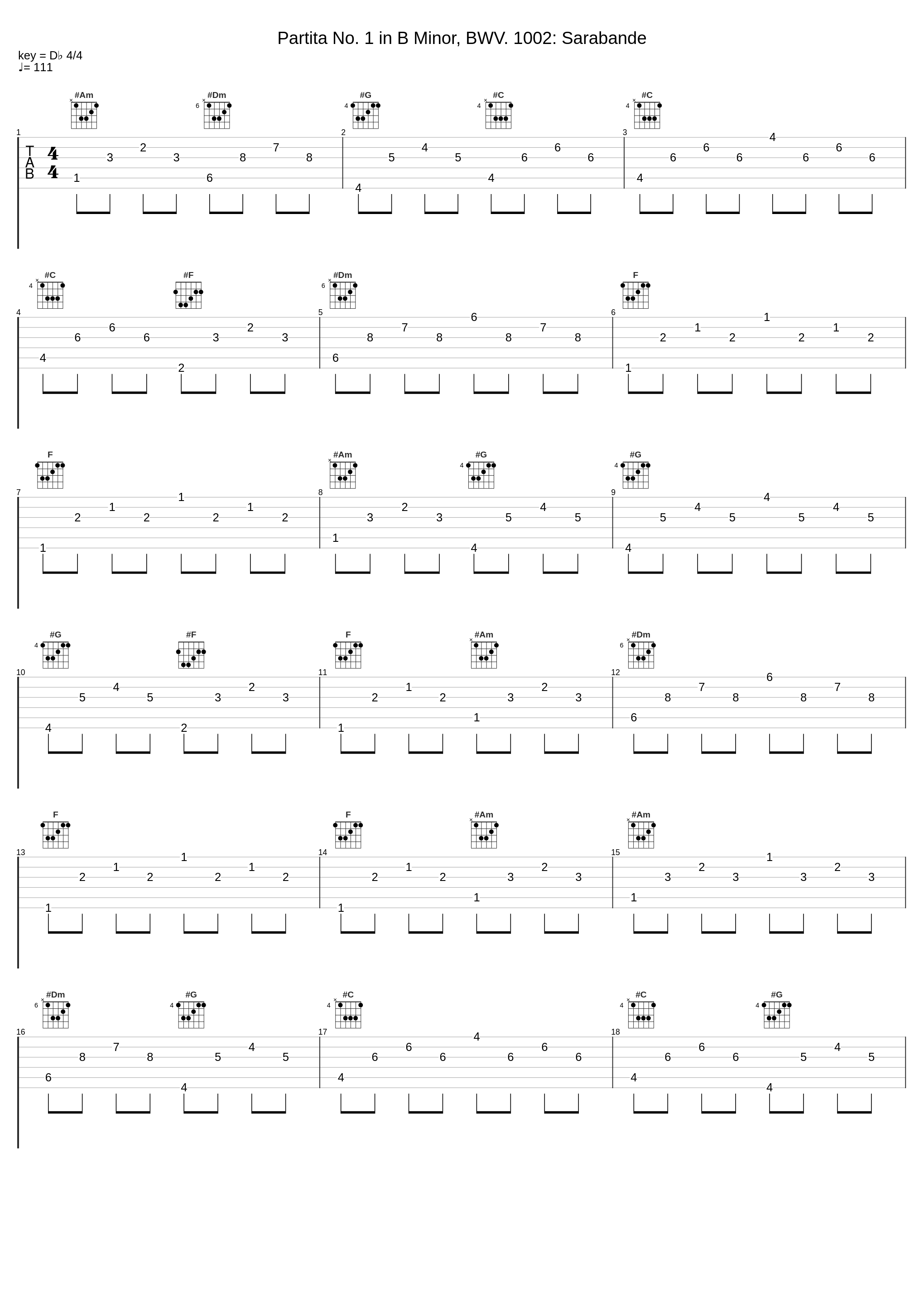Partita No. 1 in B Minor, BWV. 1002: Sarabande_Kateřina Englichová_1