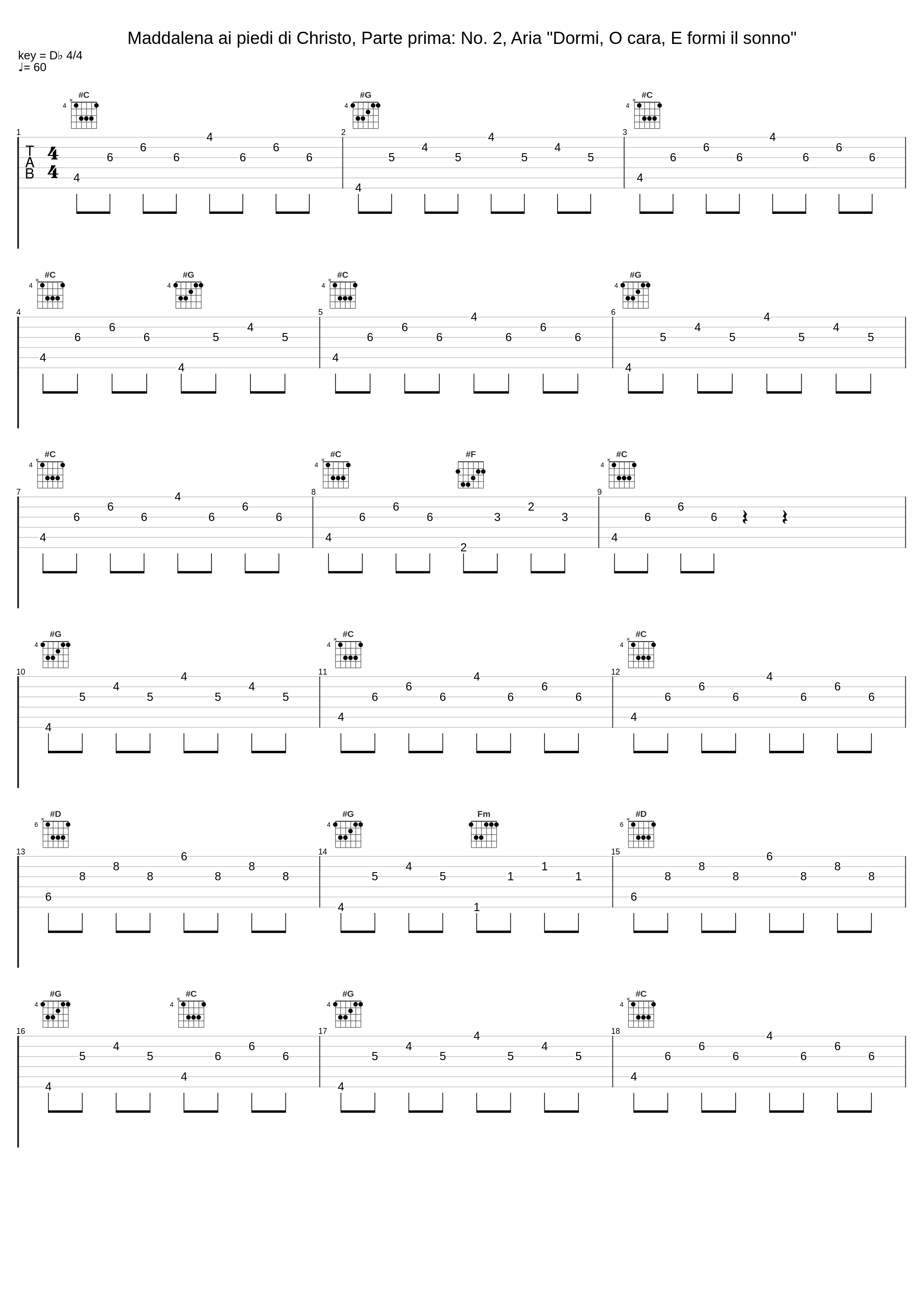 Maddalena ai piedi di Christo, Parte prima: No. 2, Aria "Dormi, O cara, E formi il sonno"_Benedetta Mazzucato,Le Banquet Céleste,Damien Guillon,Antonio Caldara,Lodovico Forni_1