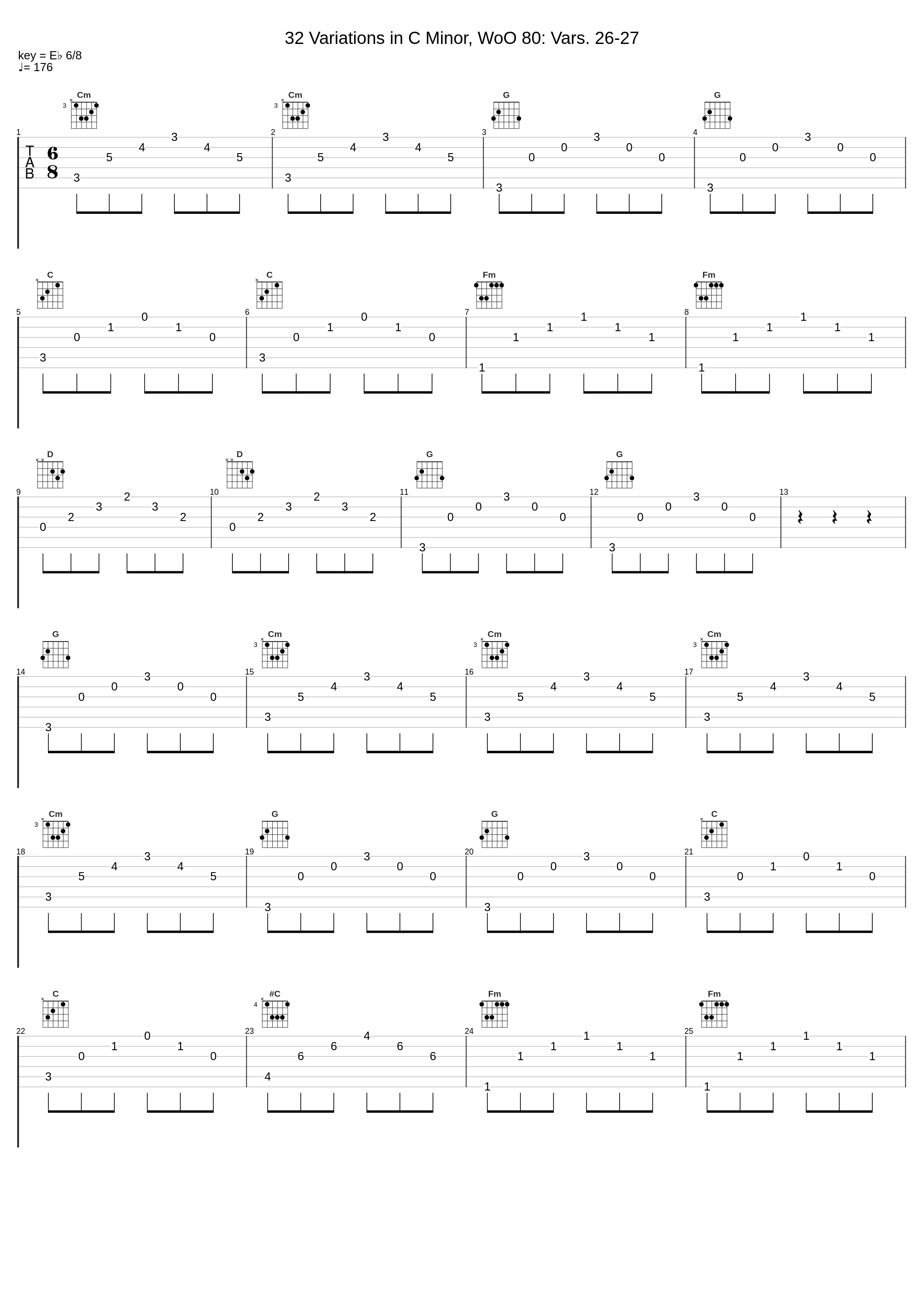 32 Variations in C Minor, WoO 80: Vars. 26-27_Giuseppe Bruno_1