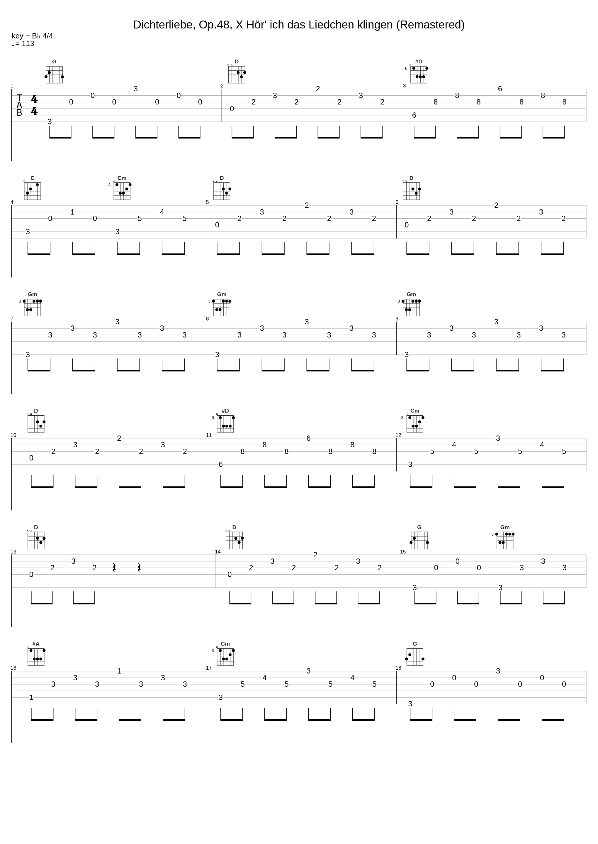 Dichterliebe, Op.48, X Hör' ich das Liedchen klingen (Remastered)_Robert Schumann_1