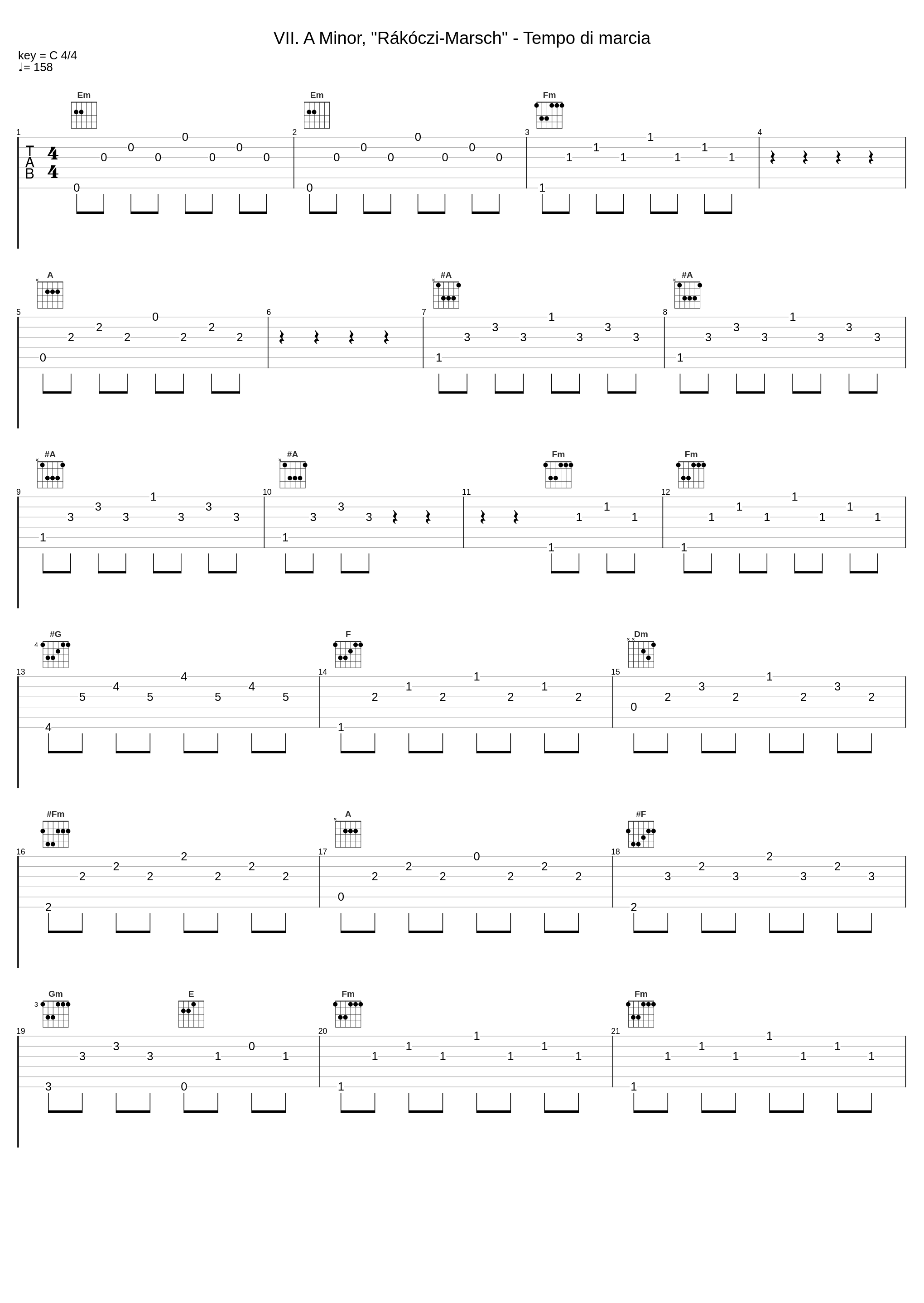 VII. A Minor, "Rákóczi-Marsch" - Tempo di marcia_Leslie Howard_1