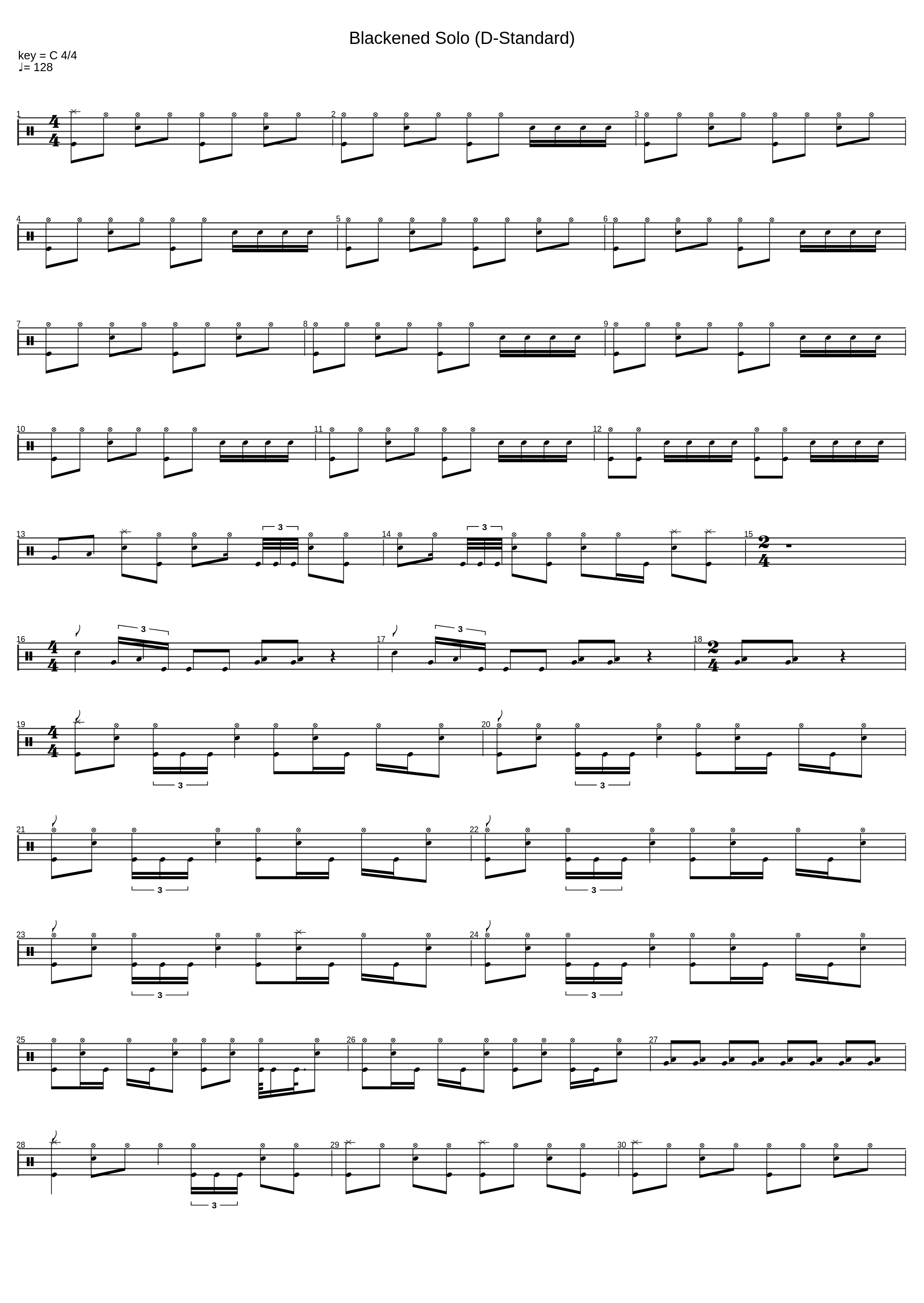 Blackened Solo (D-Standard)_Metallica_1