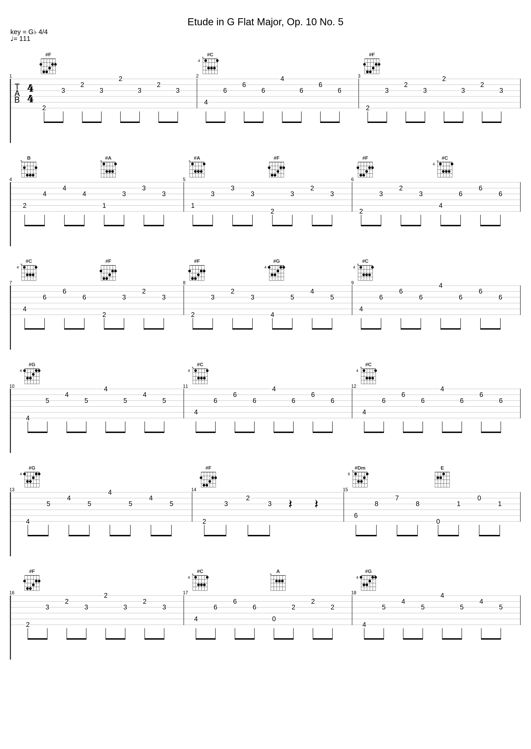 Etude in G Flat Major, Op. 10 No. 5_Frédéric Chopin_1