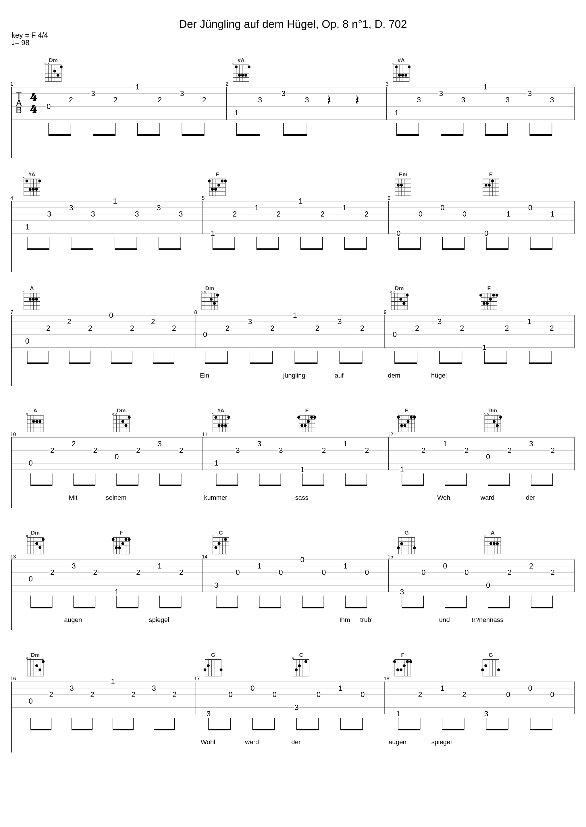 Der Jüngling auf dem Hügel, Op. 8 n°1, D. 702_Franz Schubert,Mark Pancek,Bruno Pancek,Clément Charpentier_1