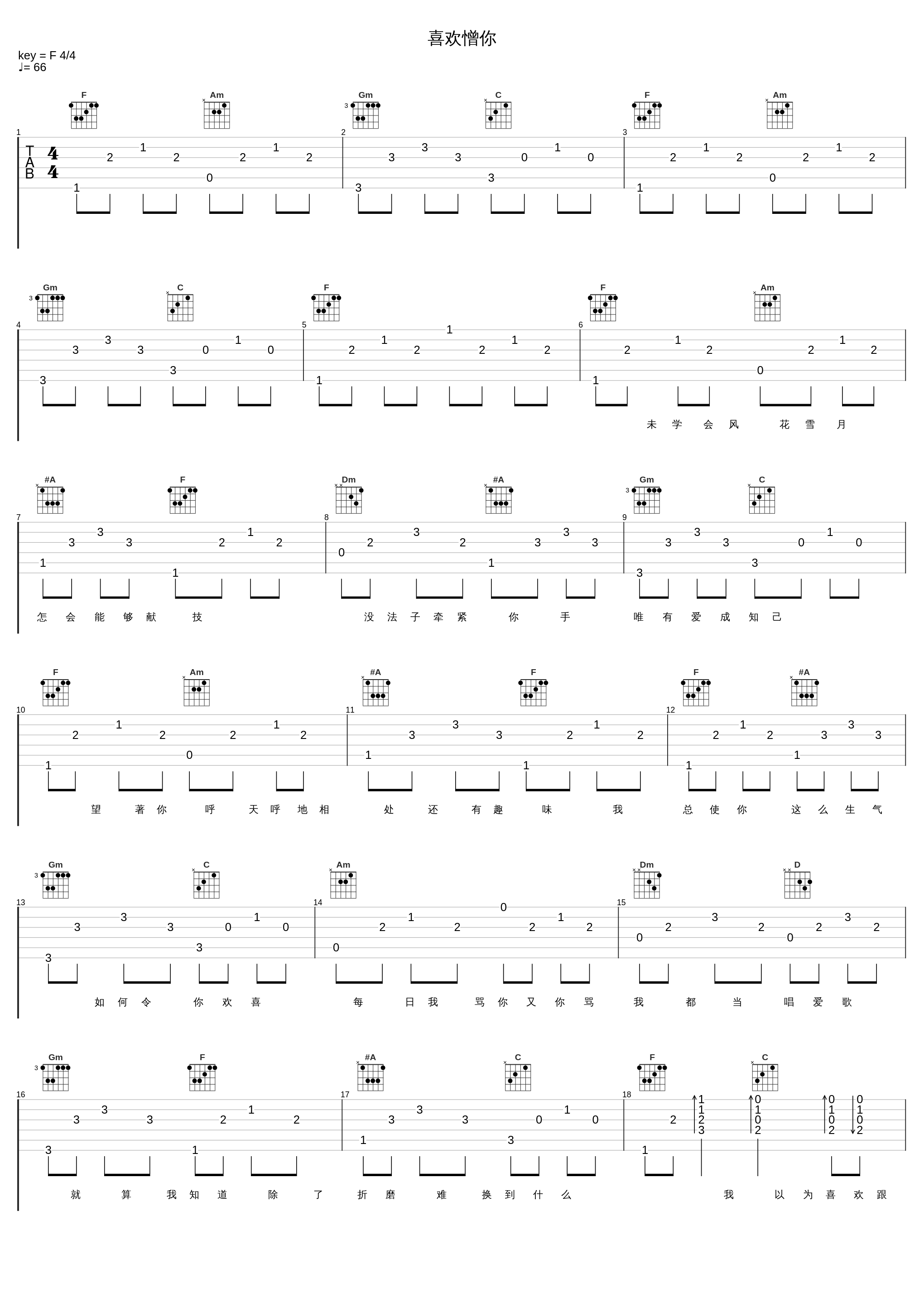 喜欢憎你_郑秀文_1