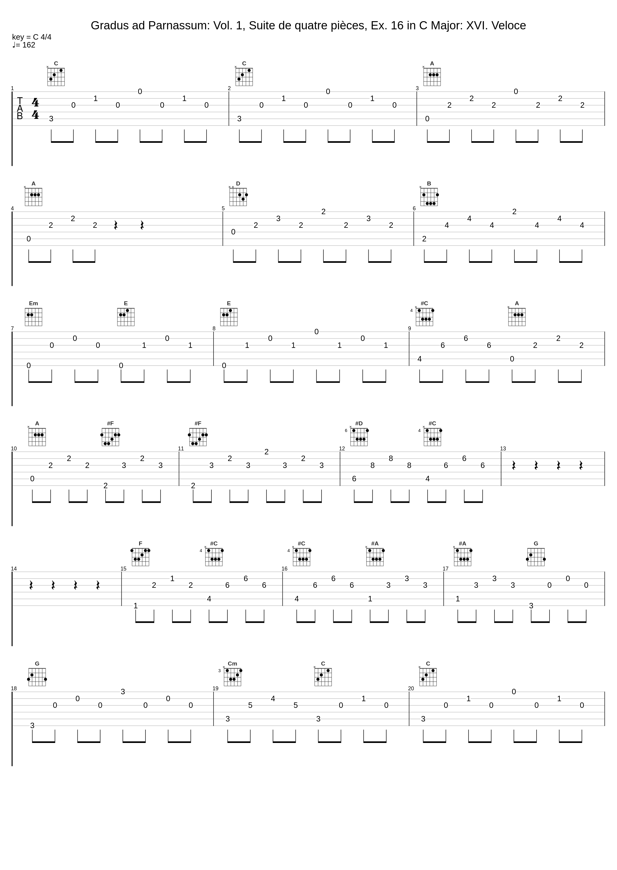 Gradus ad Parnassum: Vol. 1, Suite de quatre pièces, Ex. 16 in C Major: XVI. Veloce_Bruno Canino_1