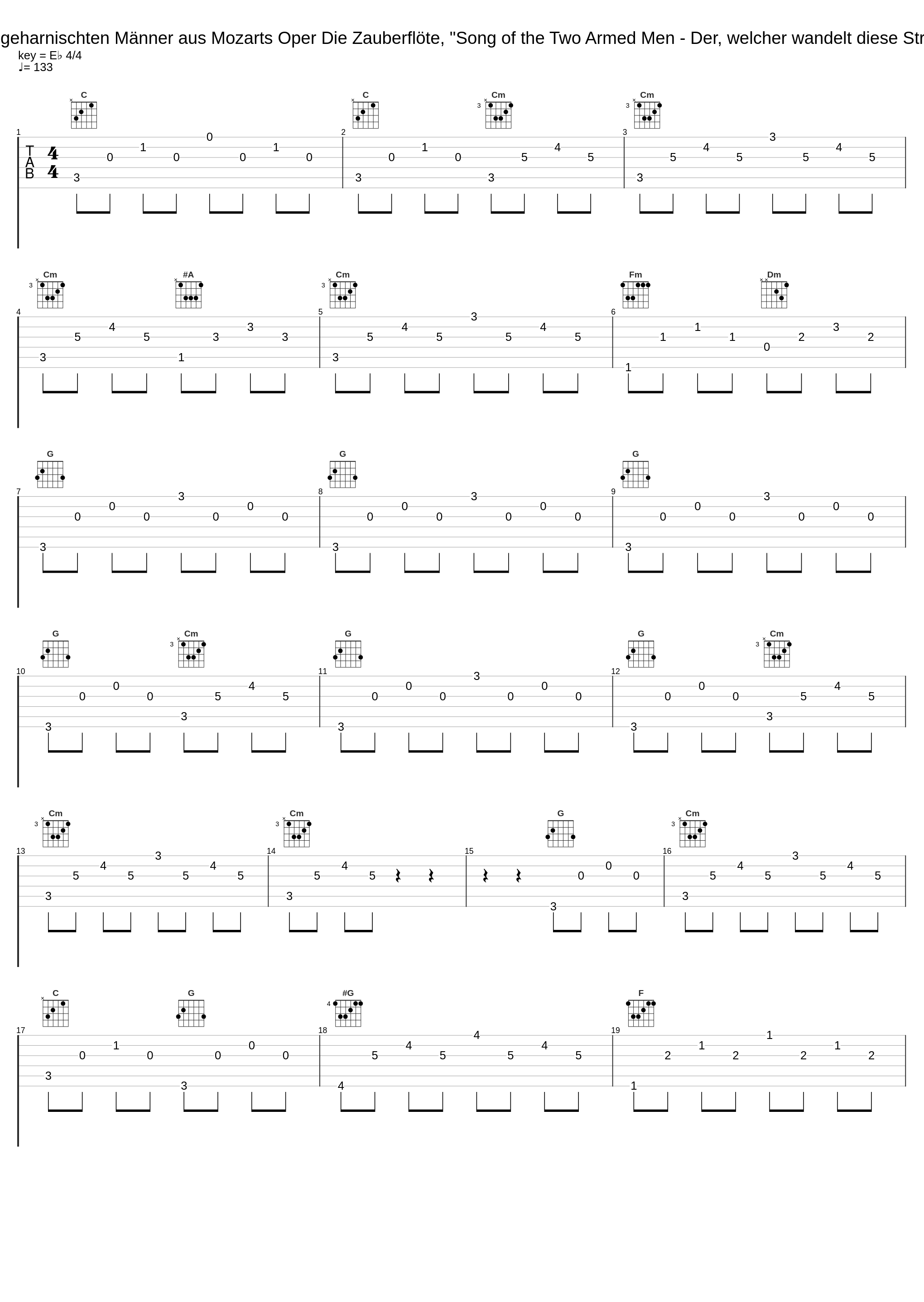 Lied der zwei geharnischten Männer aus Mozarts Oper Die Zauberflöte, "Song of the Two Armed Men - Der, welcher wandelt diese Straße", S. 634a_Leslie Howard,Philip Moore_1