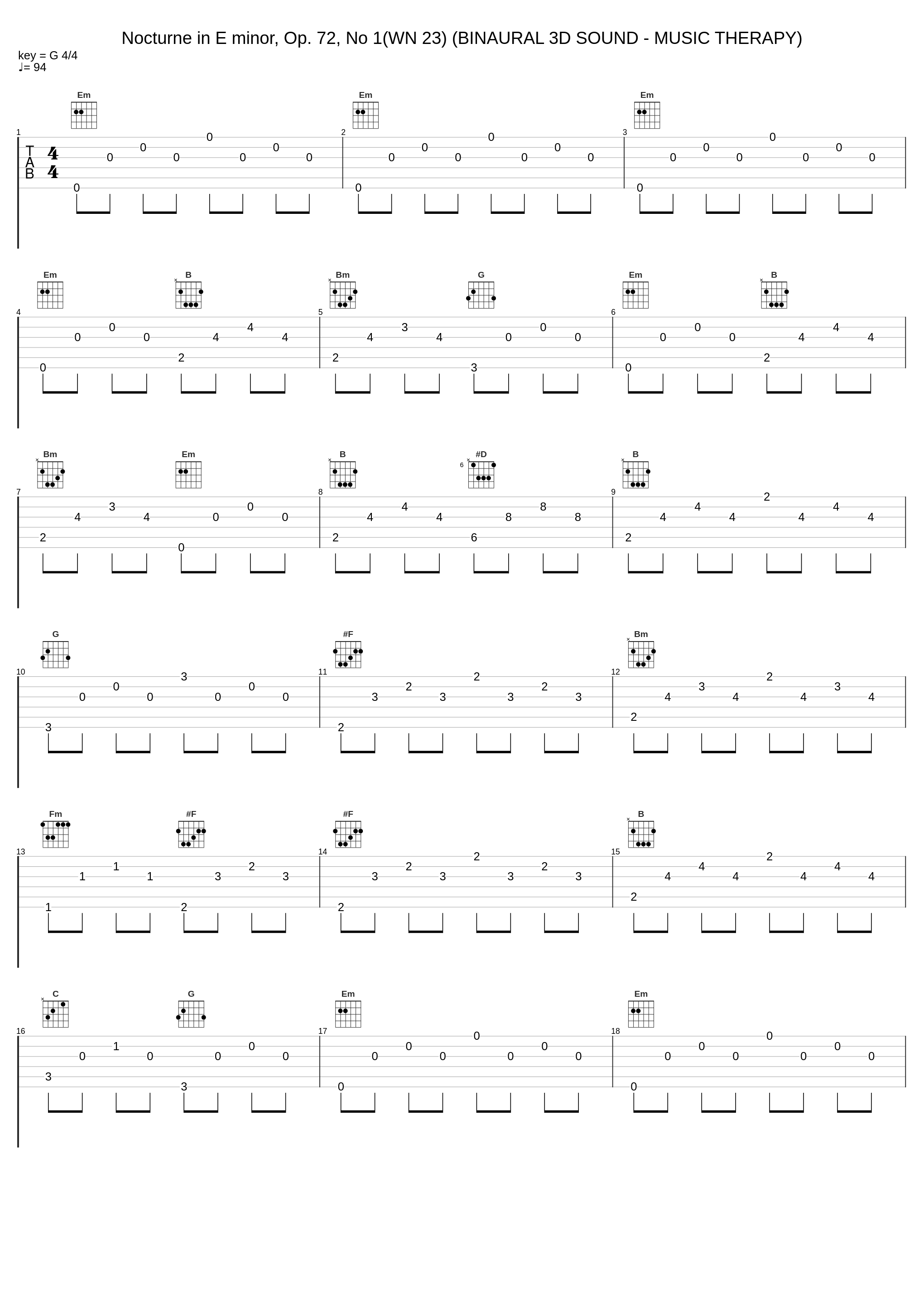 Nocturne in E minor, Op. 72, No 1(WN 23) (BINAURAL 3D SOUND - MUSIC THERAPY)_Frédéric Chopin_1