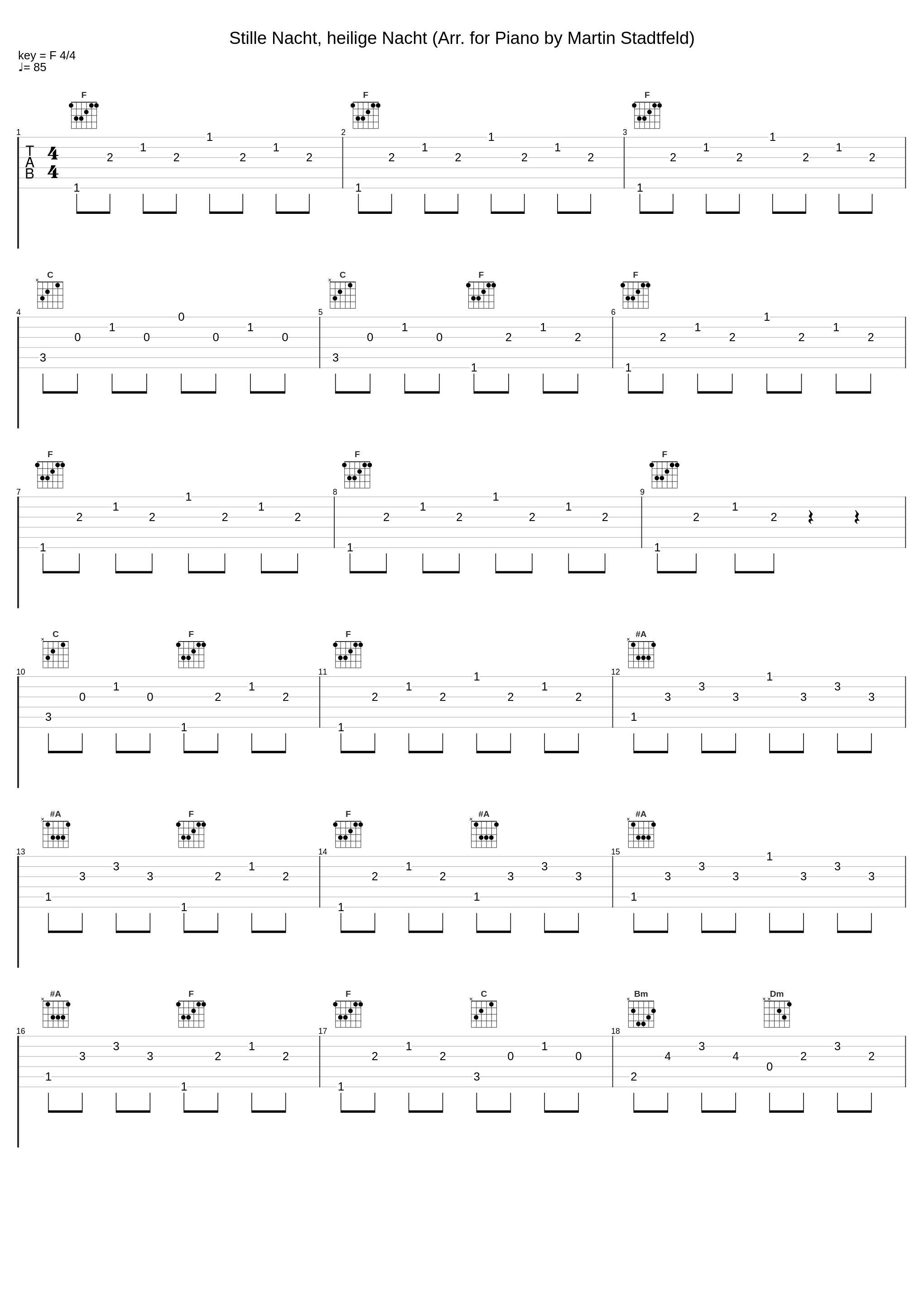 Stille Nacht, heilige Nacht (Arr. for Piano by Martin Stadtfeld)_Martin Stadtfeld,Franz Xaver Gruber_1