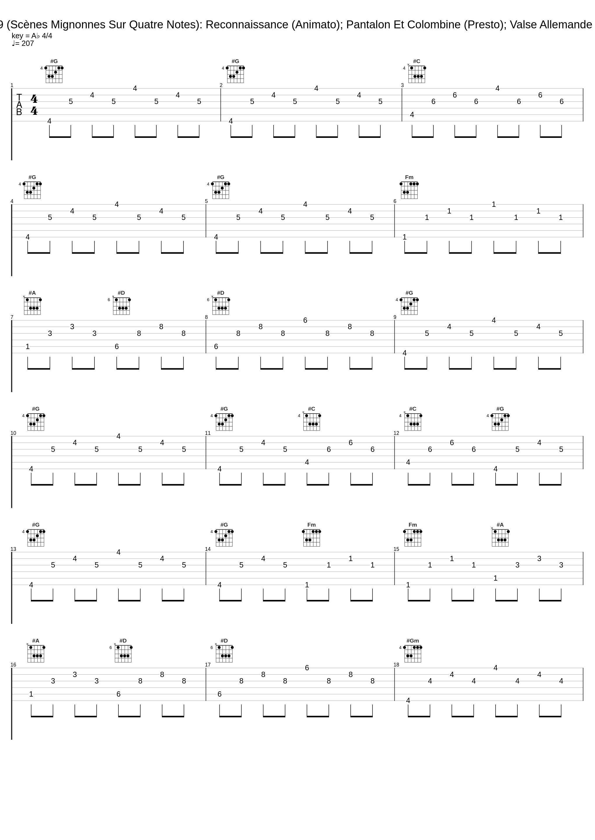 Carnaval, Op.9 (Scènes Mignonnes Sur Quatre Notes): Reconnaissance (Animato); Pantalon Et Colombine (Presto); Valse Allemande (Molto Vivace)_Robert Schumann_1