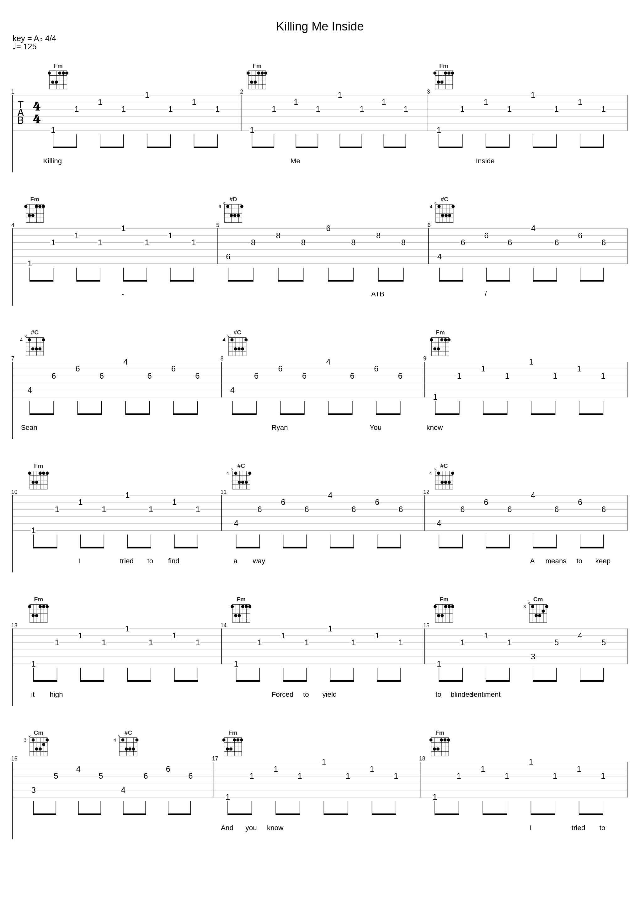 Killing Me Inside_ATB,Sean Ryan_1