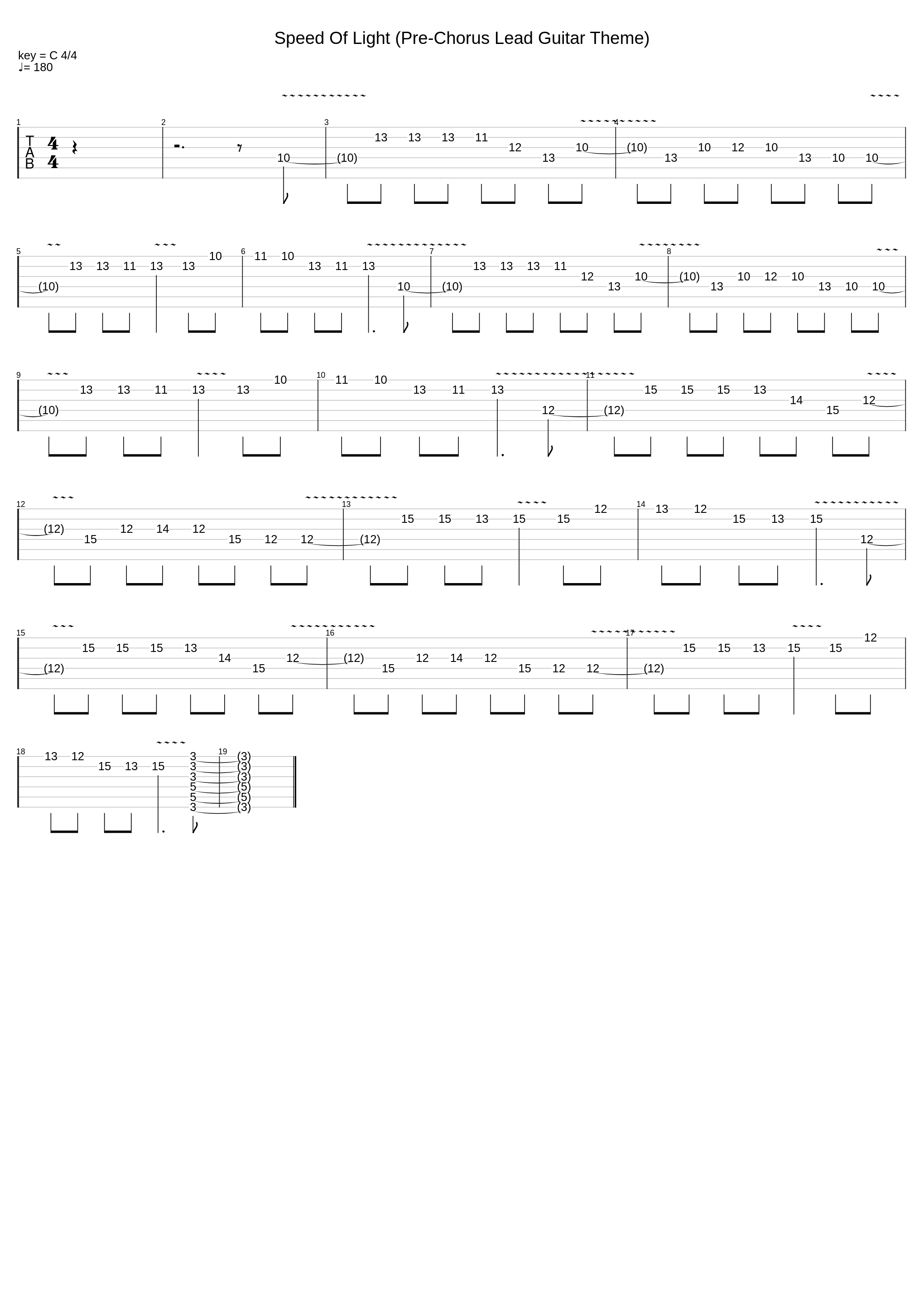 Speed Of Light (Pre-Chorus Lead Guitar Theme)_Iron Maiden_1