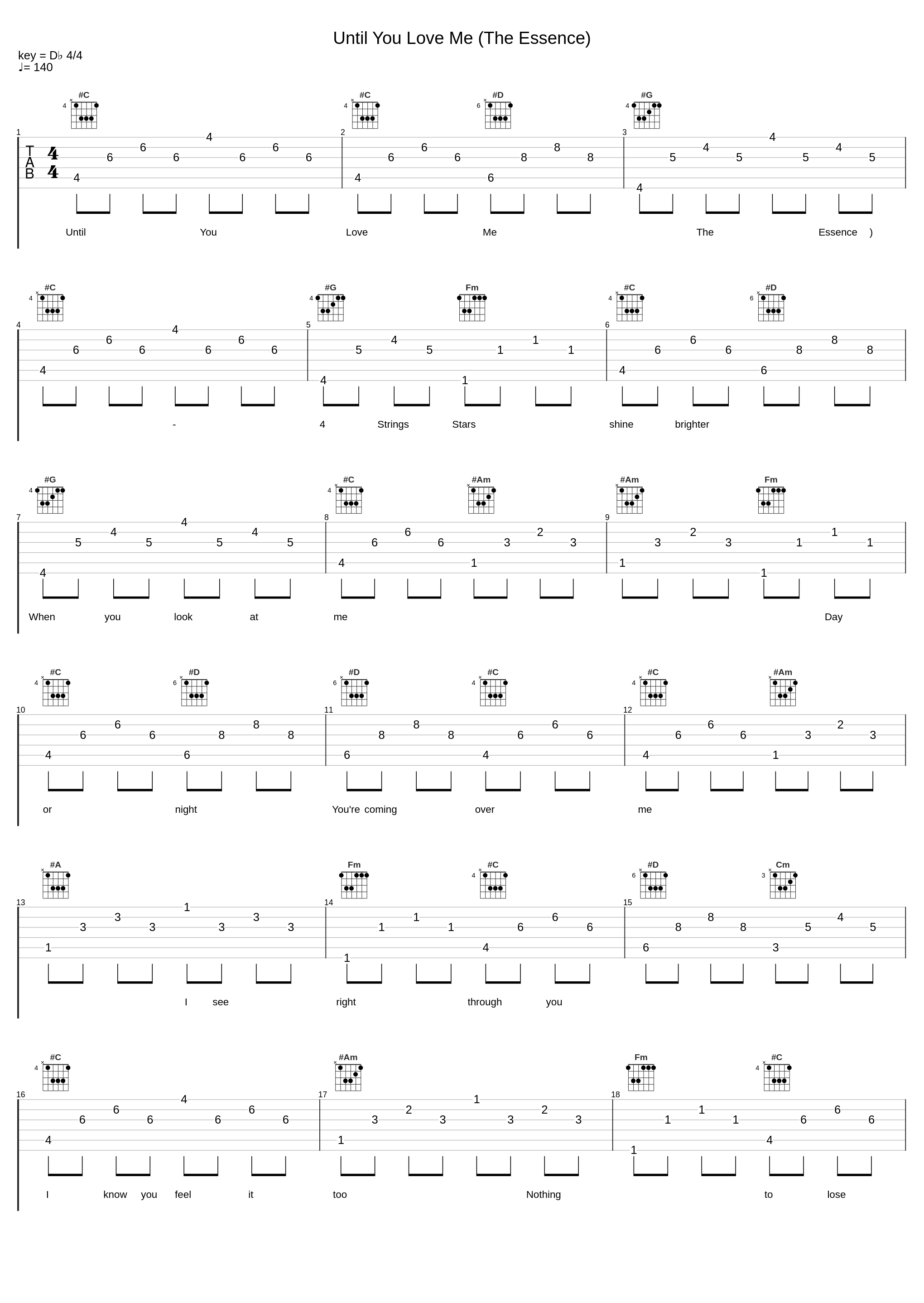 Until You Love Me (The Essence)_4 Strings_1