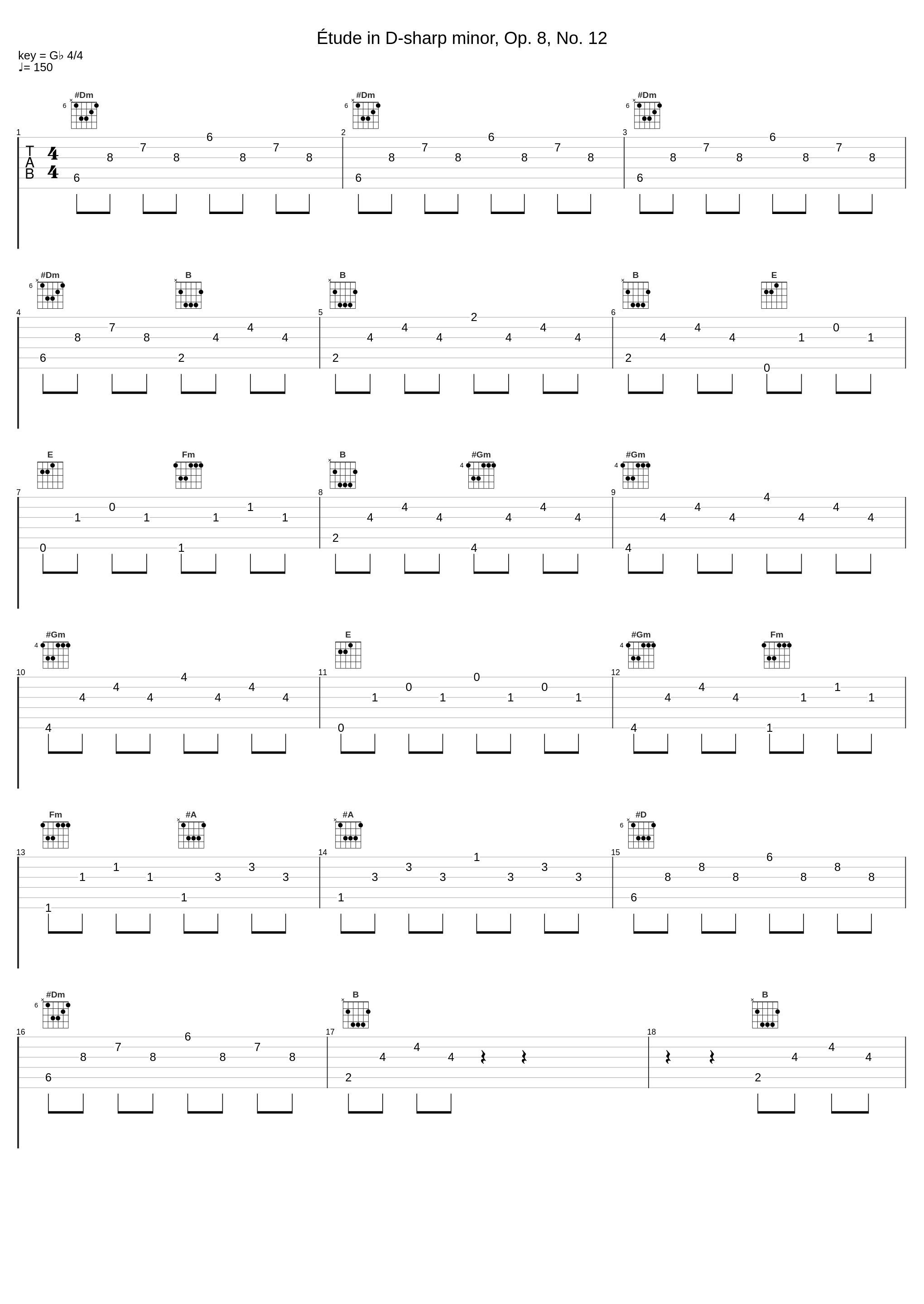 Étude in D-sharp minor, Op. 8, No. 12_Vladimir Horowitz,Alexander Scriabin_1