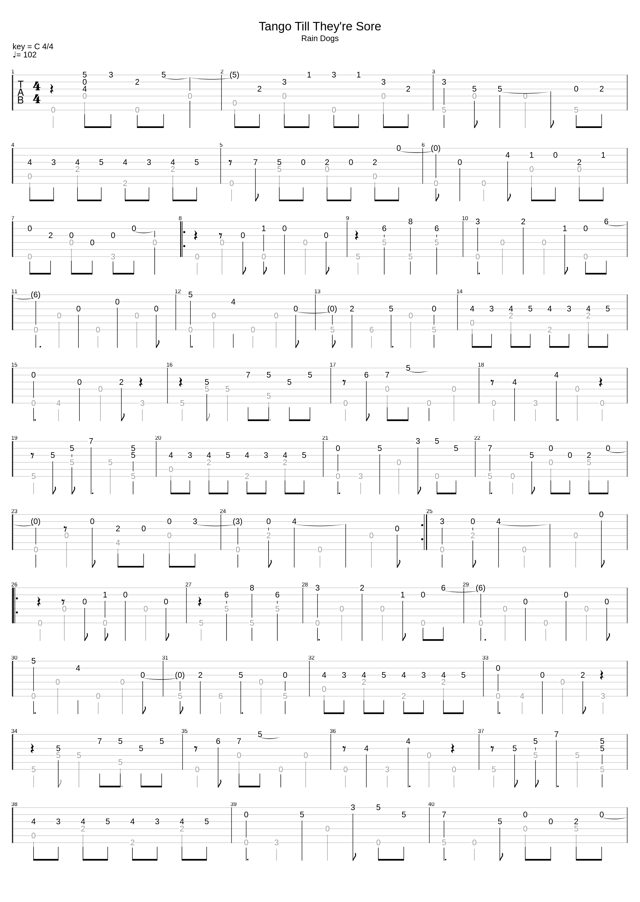 Tango Till Theyre Sore_Tom Waits_1