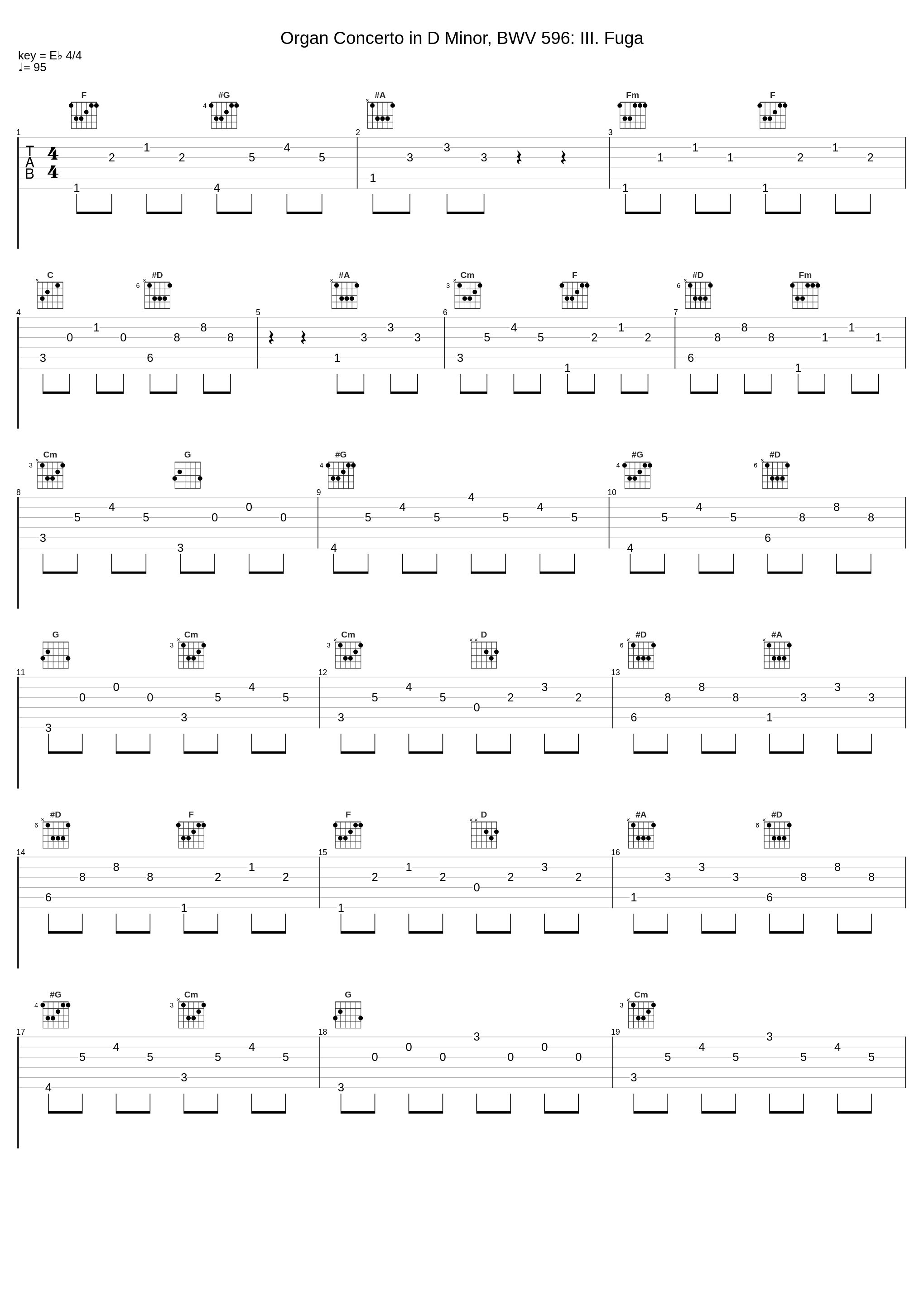 Organ Concerto in D Minor, BWV 596: III. Fuga_Benjamin Alard_1