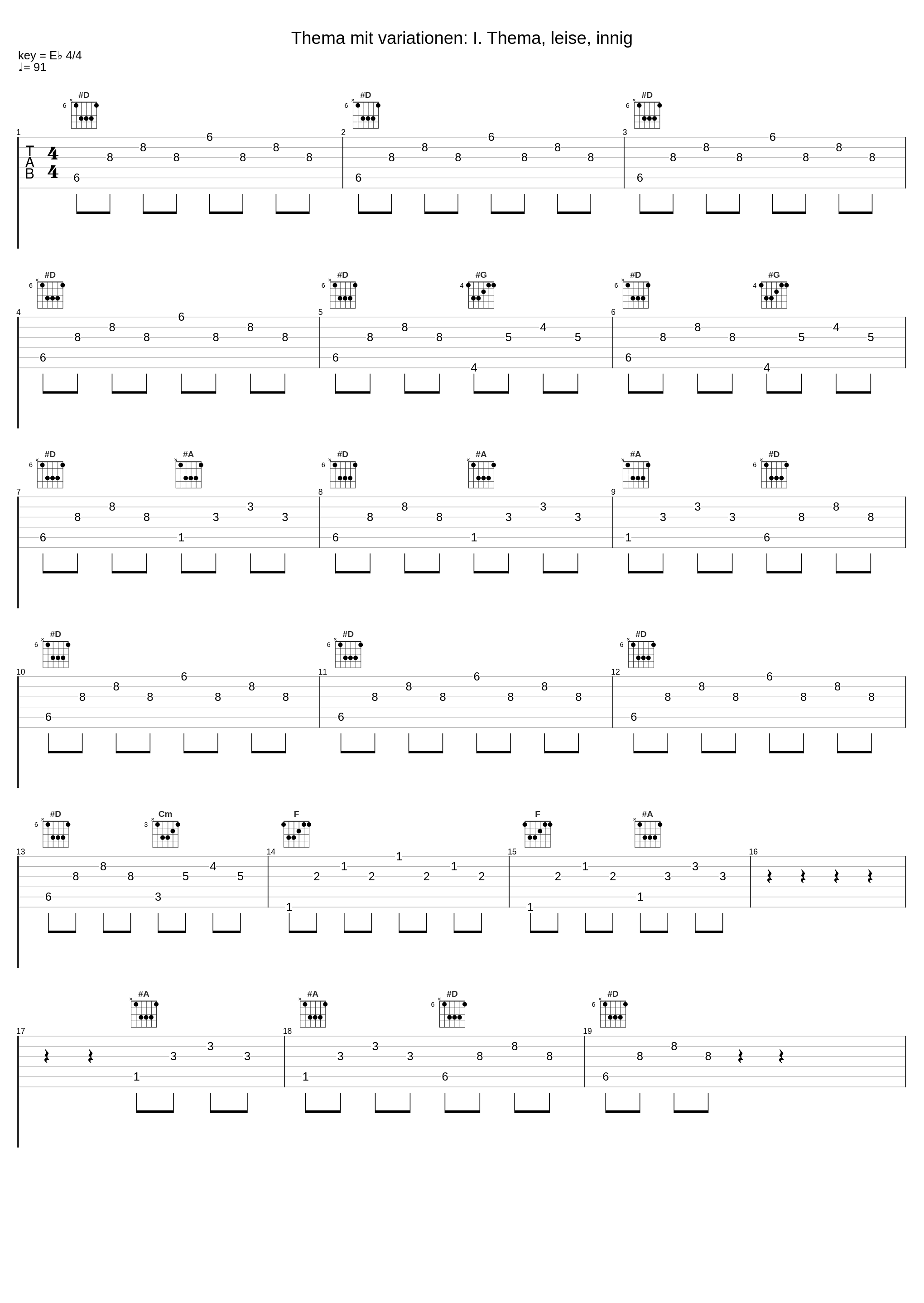 Thema mit variationen: I. Thema, leise, innig_Eric Le Sage,Robert Schumann_1