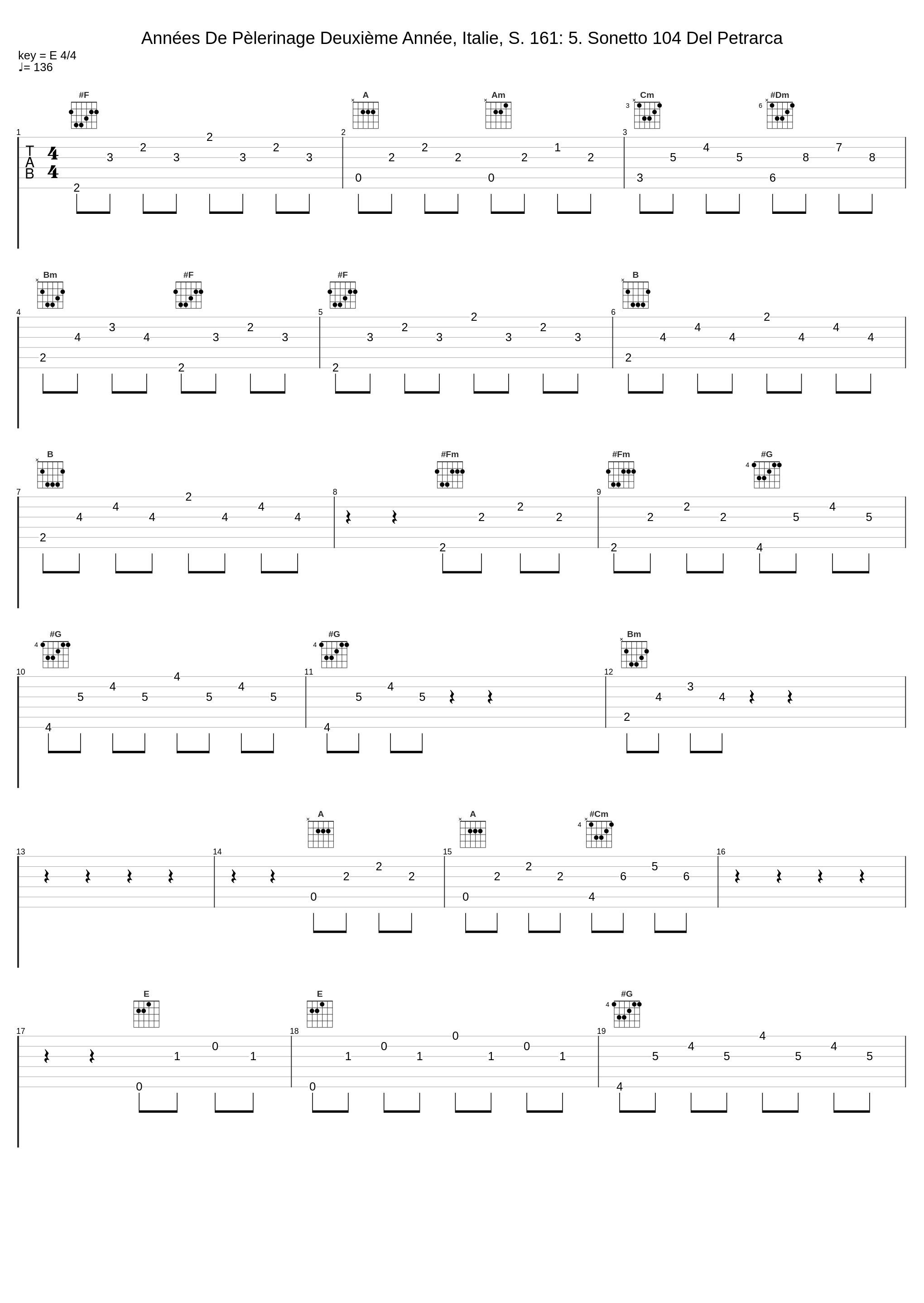 Années De Pèlerinage Deuxième Année, Italie, S. 161: 5. Sonetto 104 Del Petrarca_Eisuke Nemoto,Franz Liszt_1