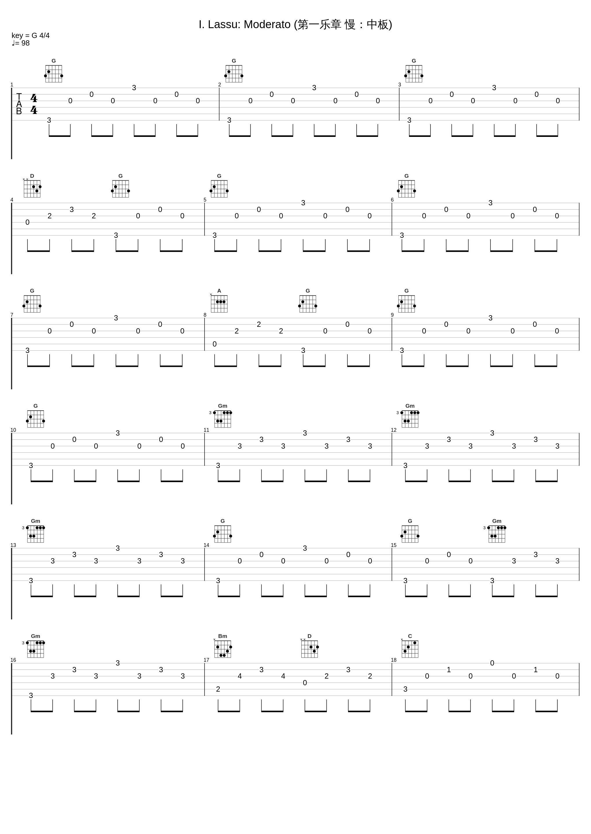 I. Lassu: Moderato (第一乐章 慢：中板)_Jenő Jandó,Gyorgy Pauk_1