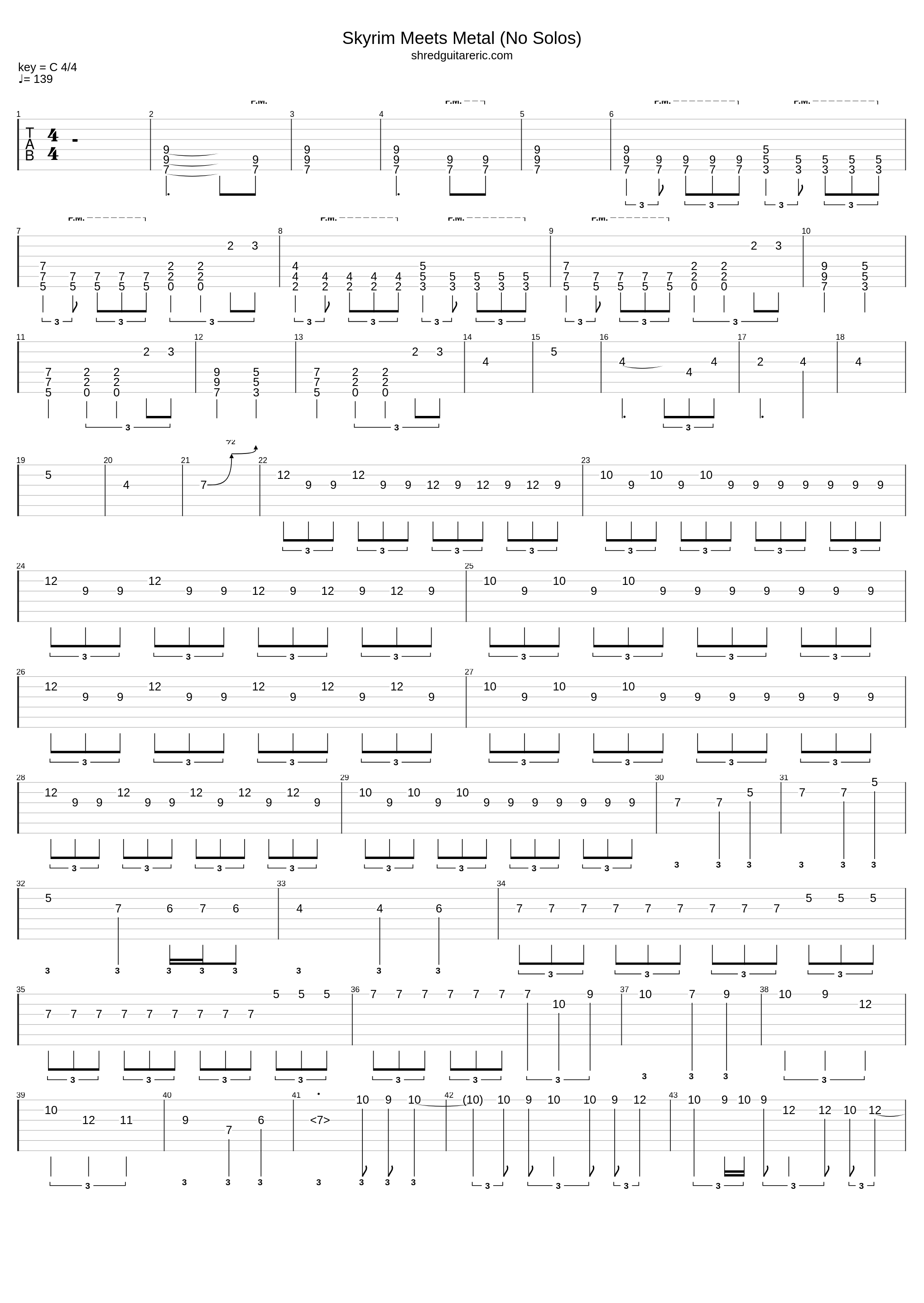 Skyrim Meets Metal (The Dragonborn Comes/Main Theme)_Eric Calderone_1