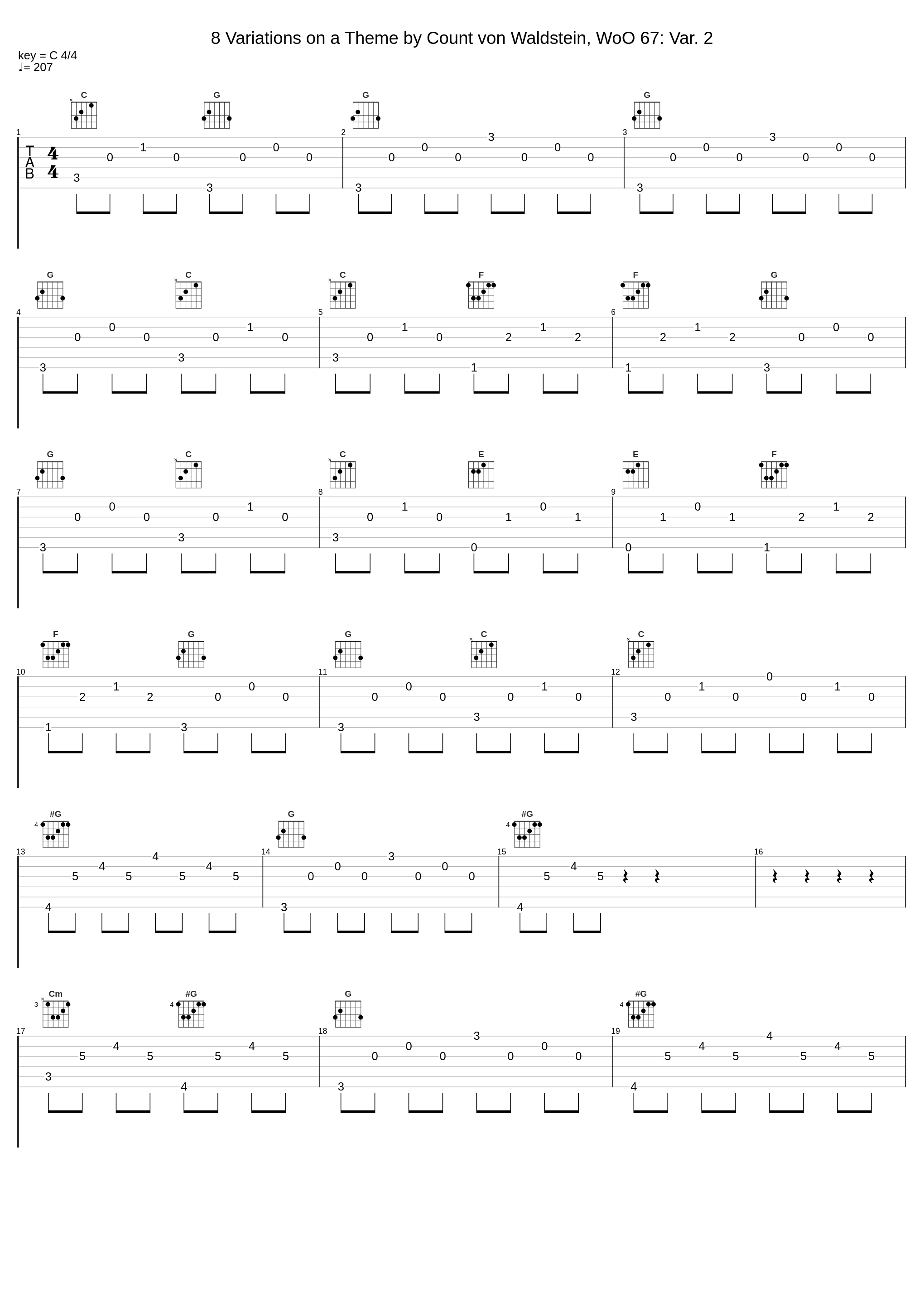 8 Variations on a Theme by Count von Waldstein, WoO 67: Var. 2_Peter Hill,Benjamin Frith_1