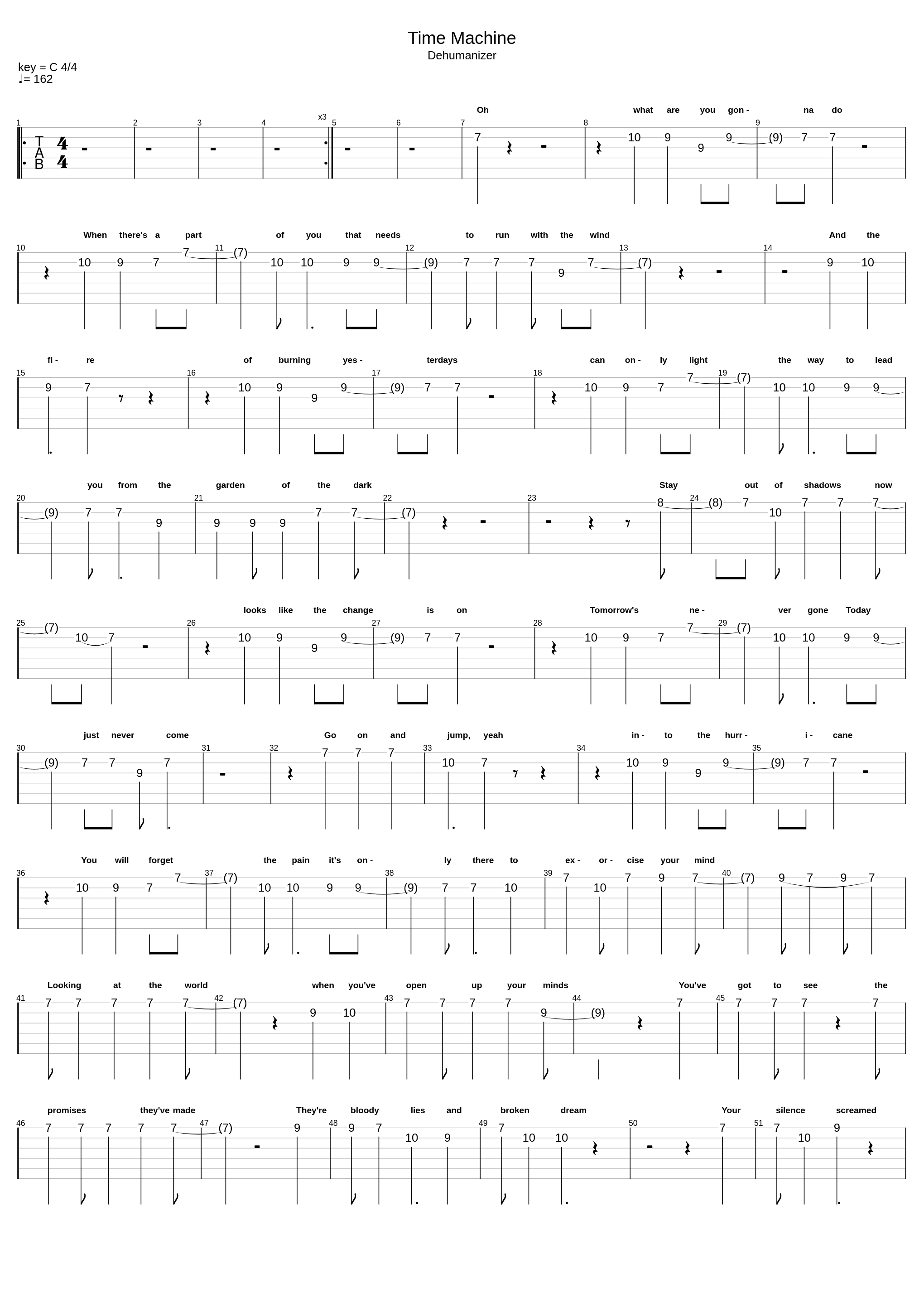 Time Machine (Standard Tuning)_Black Sabbath_1