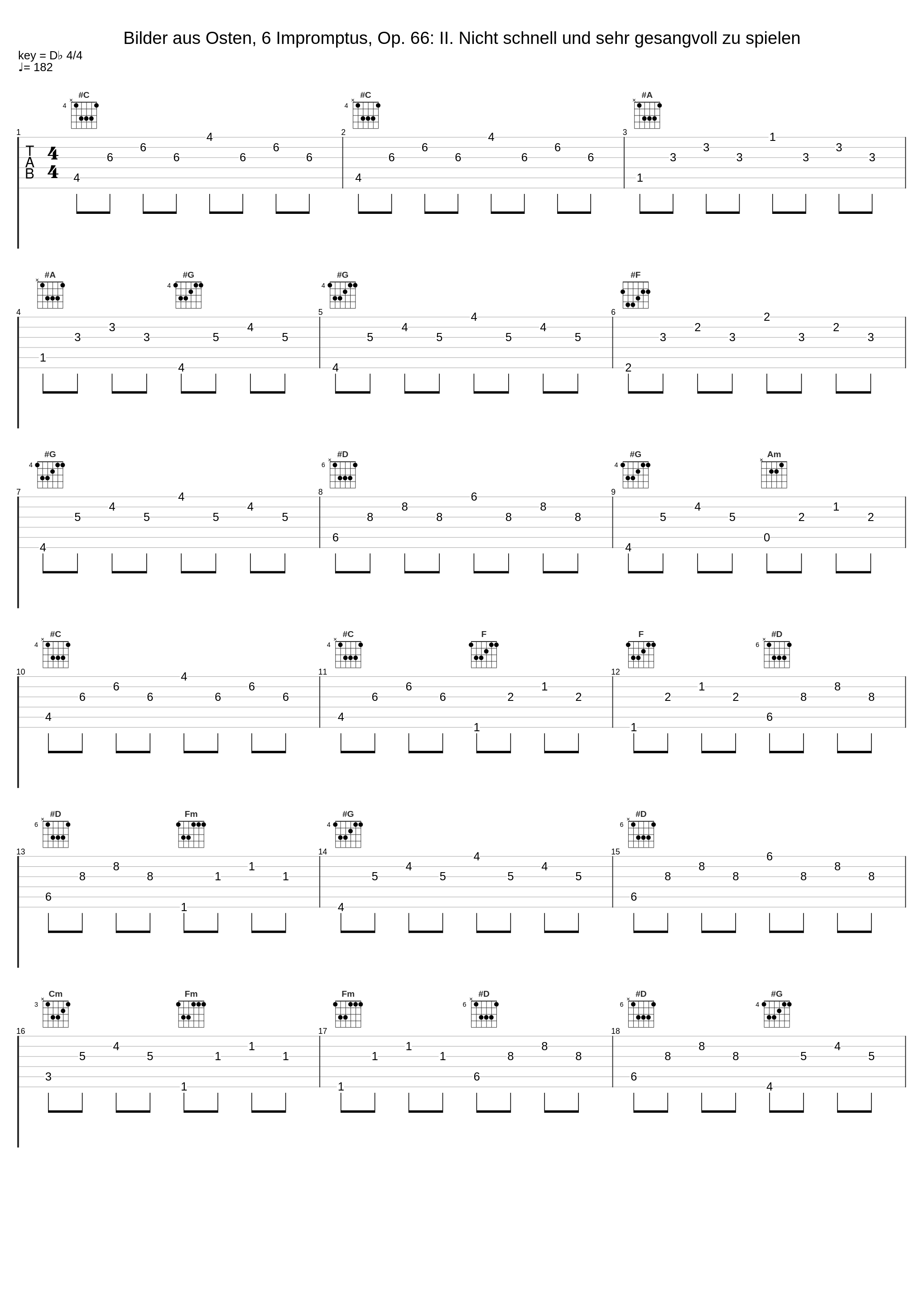 Bilder aus Osten, 6 Impromptus, Op. 66: II. Nicht schnell und sehr gesangvoll zu spielen_Eric Le Sage,Frank Braley,Robert Schumann_1