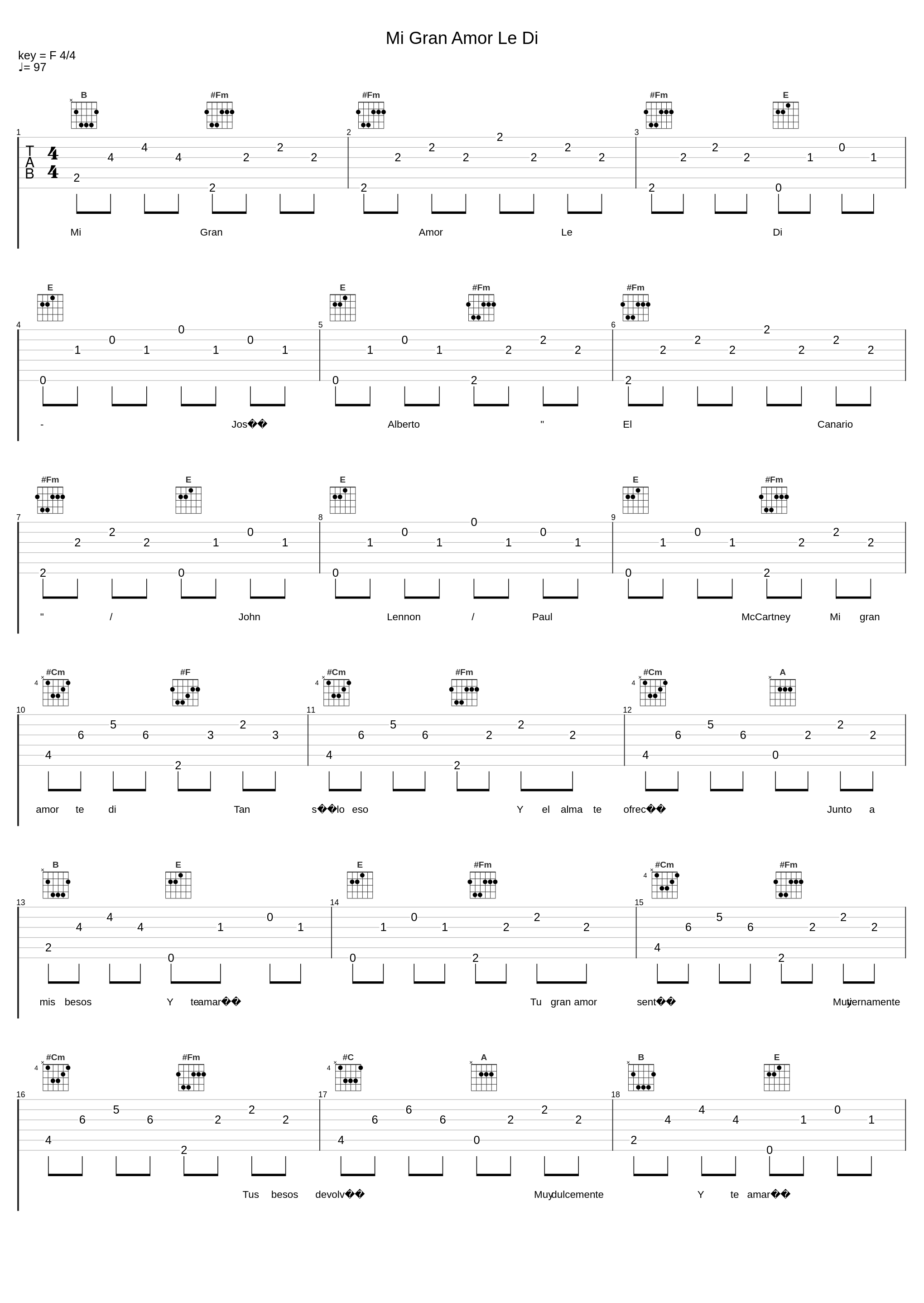 Mi Gran Amor Le Di_José Alberto "El Canario",John Lennon,Paul McCartney_1
