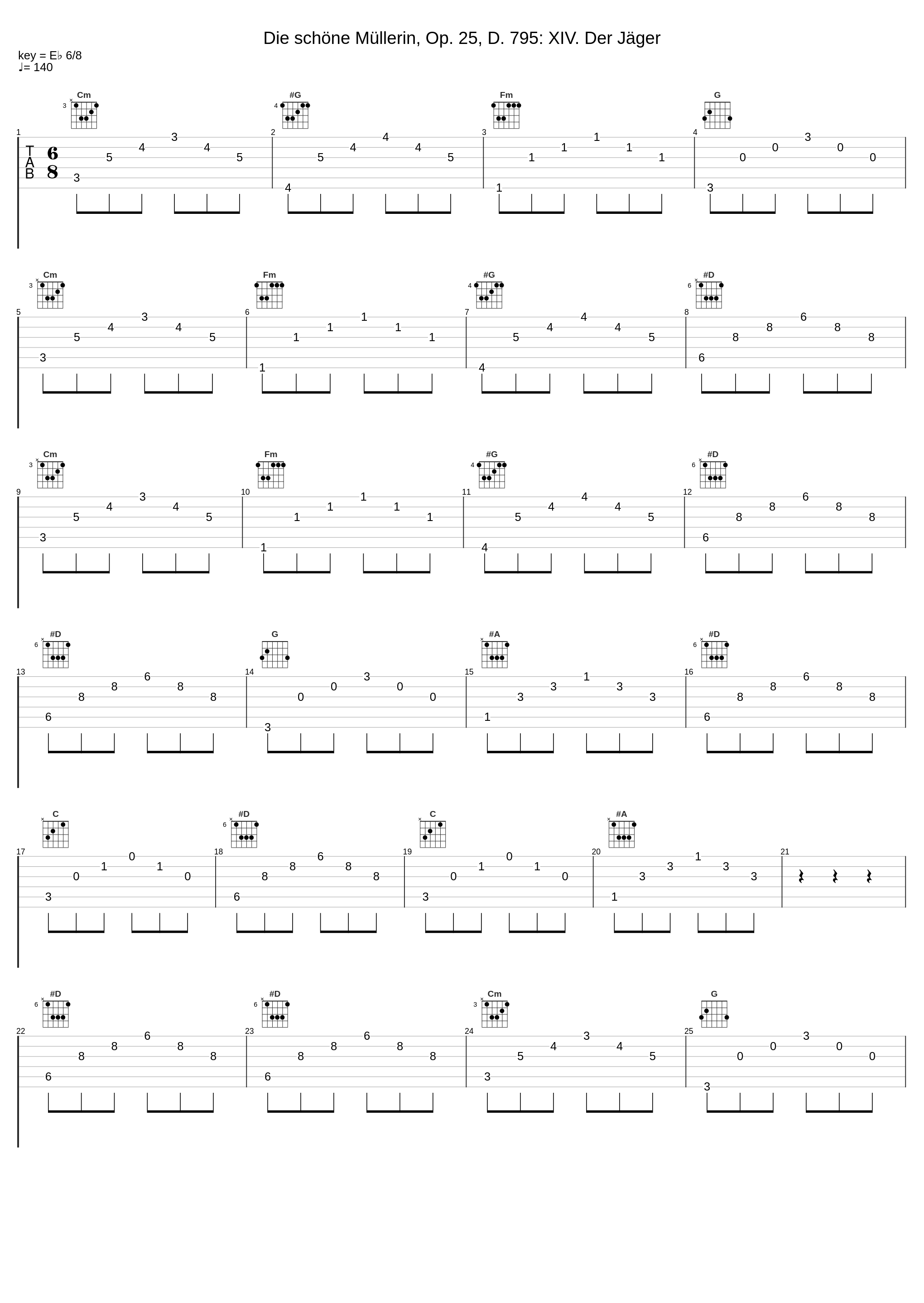 Die schöne Müllerin, Op. 25, D. 795: XIV. Der Jäger_Eric Tappy,Ruben Lifschitz,Franz Schubert,Wilhelm Müller_1