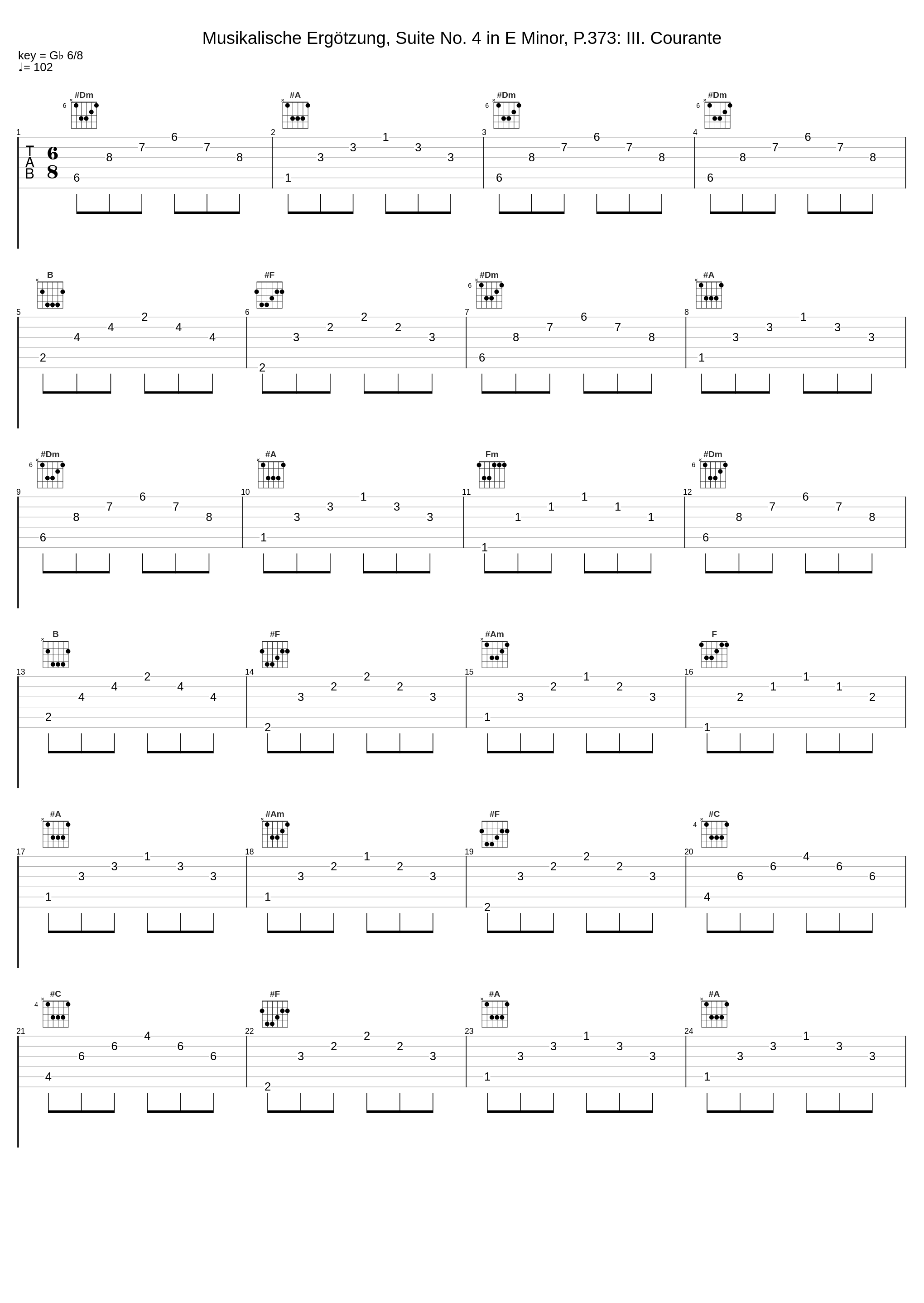 Musikalische Ergötzung, Suite No. 4 in E Minor, P.373: III. Courante_Harmonie Universelle,Johann Pachelbel_1