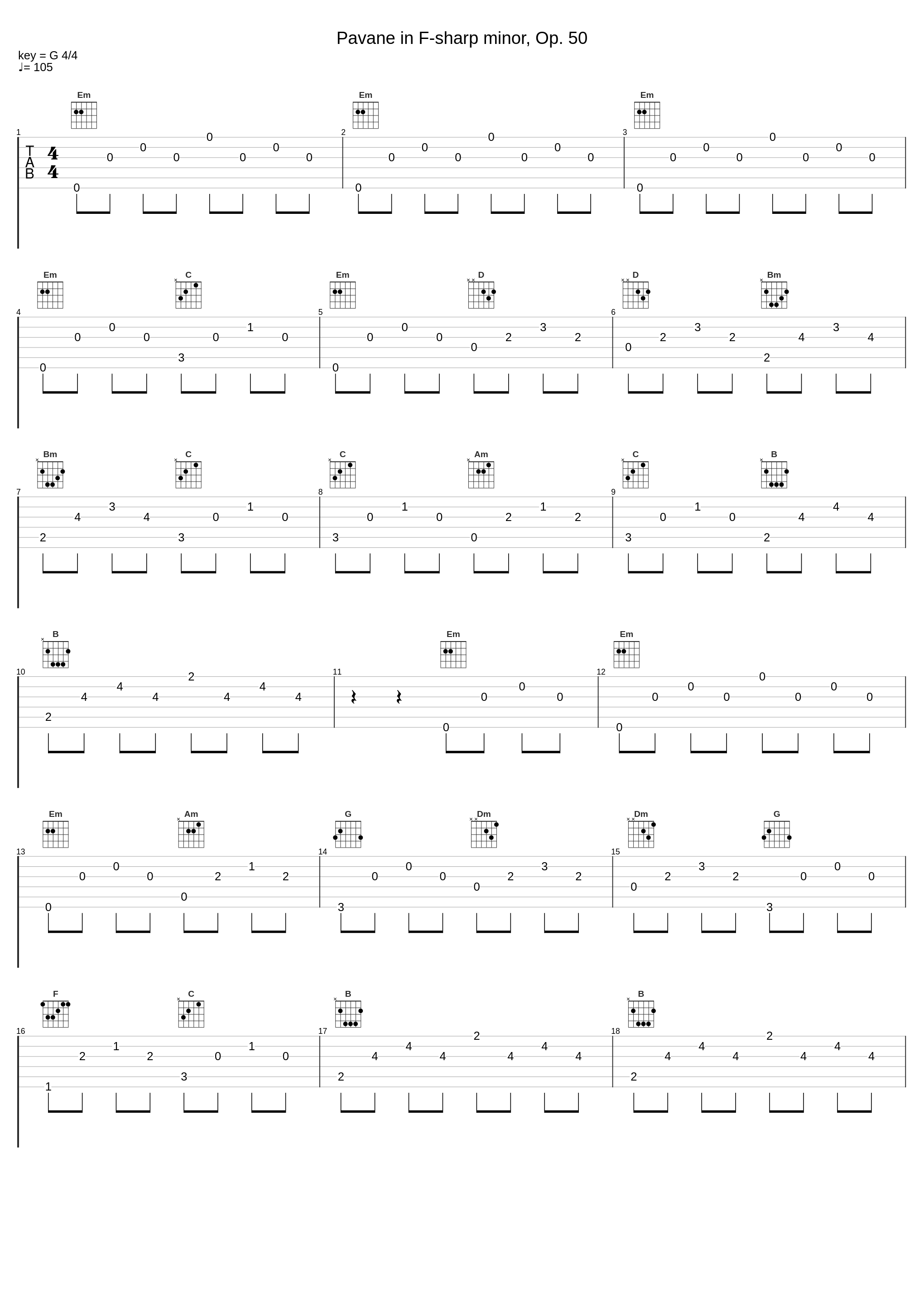 Pavane in F-sharp minor, Op. 50_Dan Gibson's Solitudes_1