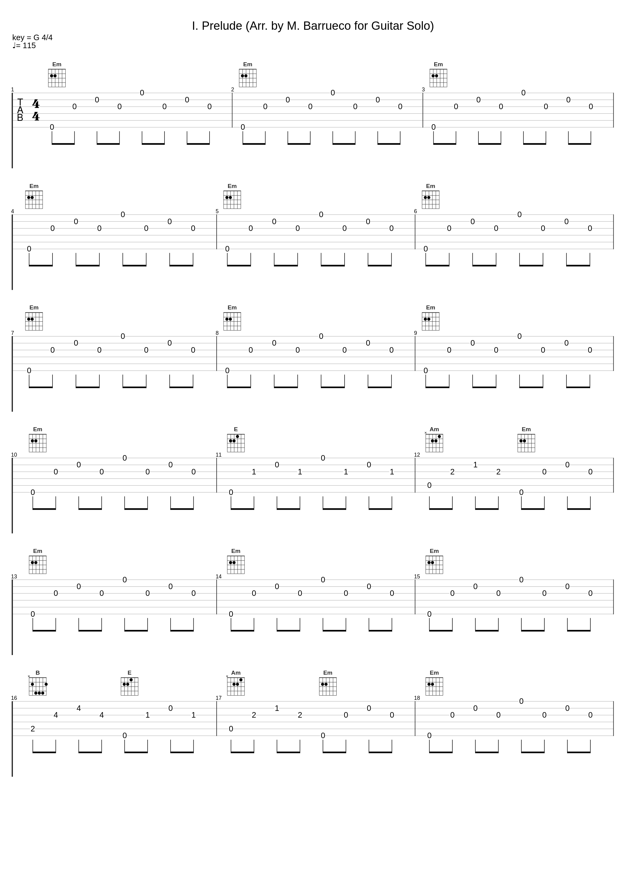 I. Prelude (Arr. by M. Barrueco for Guitar Solo)_Manuel Barrueco,Beijing Guitar Duo_1