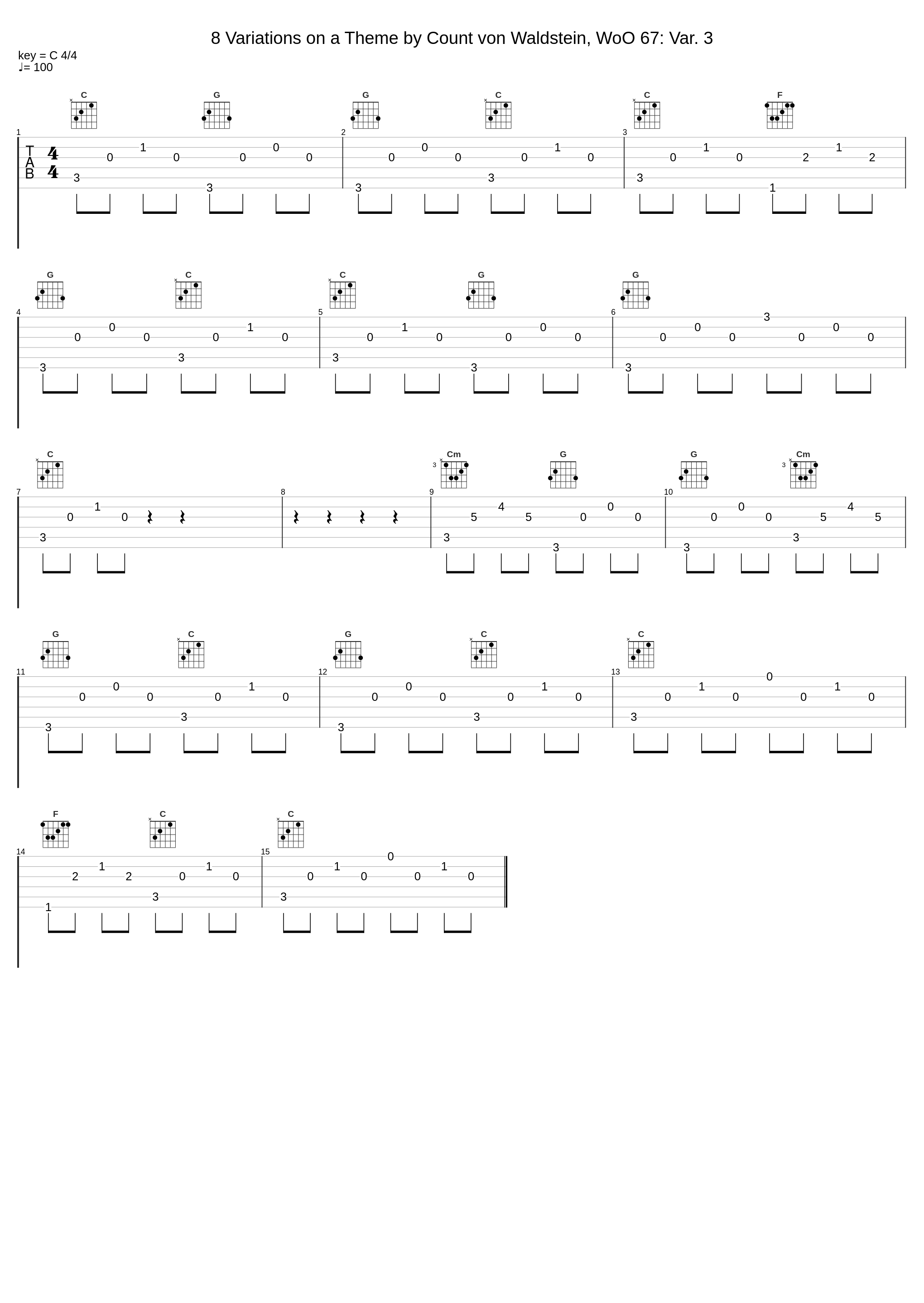 8 Variations on a Theme by Count von Waldstein, WoO 67: Var. 3_Peter Hill,Benjamin Frith_1